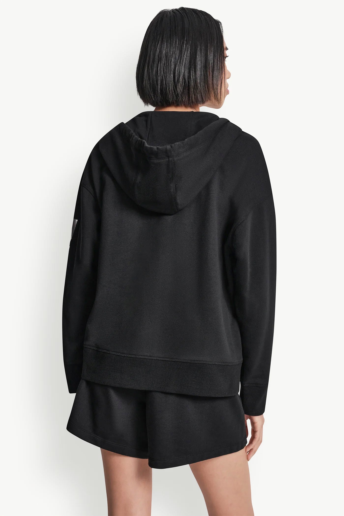 FOIL LOGO FULL-ZIP HOODIE VIEW 3 | DKNY Sport
