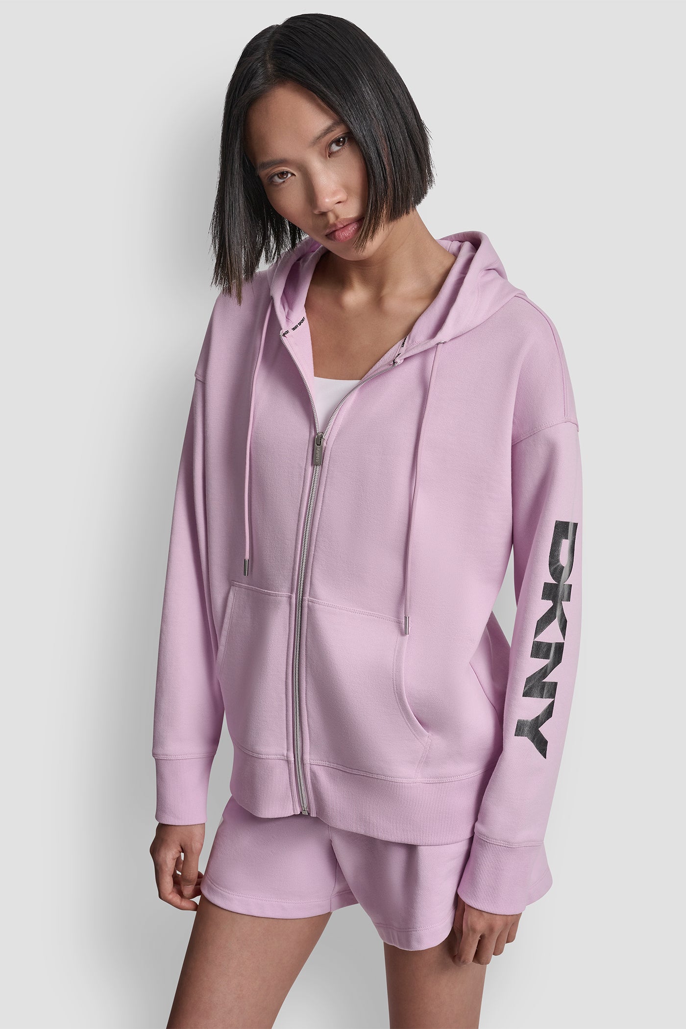 COTTON-BLEND FOIL LOGO HOODIE VIEW 4 | Clothing