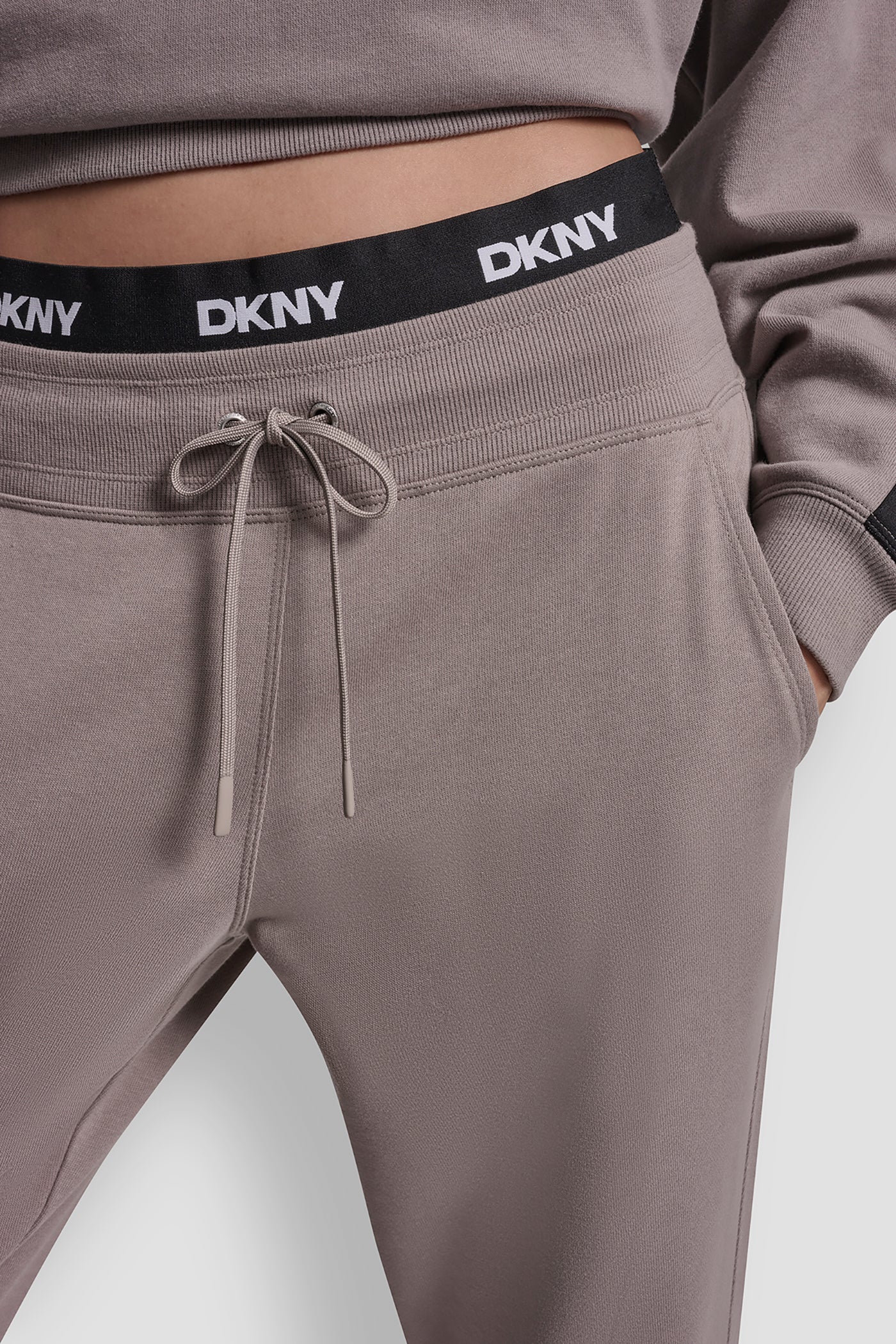 HIGH RISE JOGGER WITH LOGO ELASTIC WAIST VIEW 5 | All Products