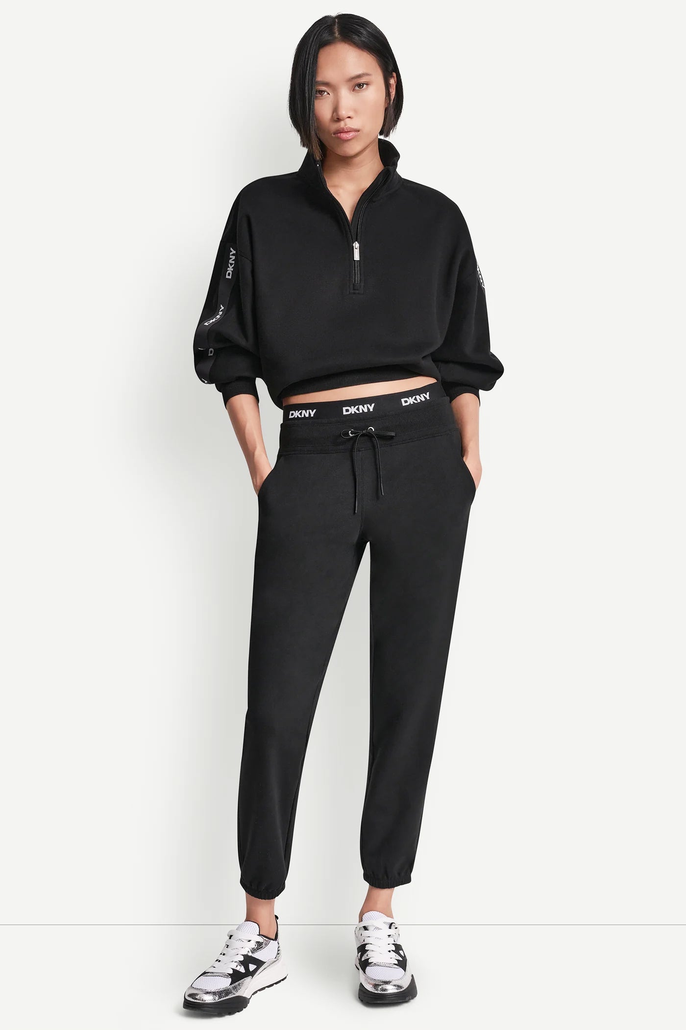 HIGH-RISE LOGO WAIST SLIM JOGGER VIEW 5 | SALE