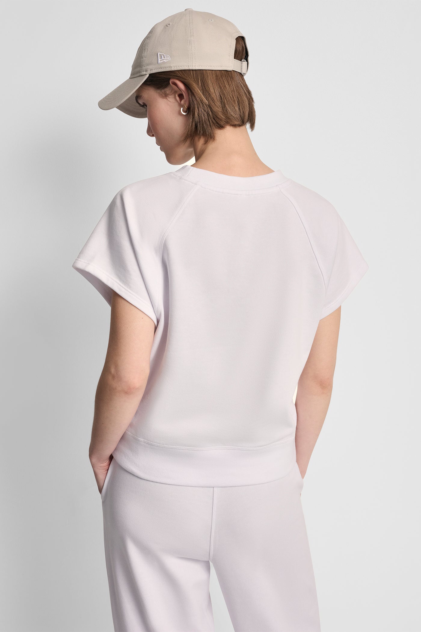 Black METALLIC BUBBLE LOGO SHORT SLEEVE PULLOVER, VIEW 2 | Under $75