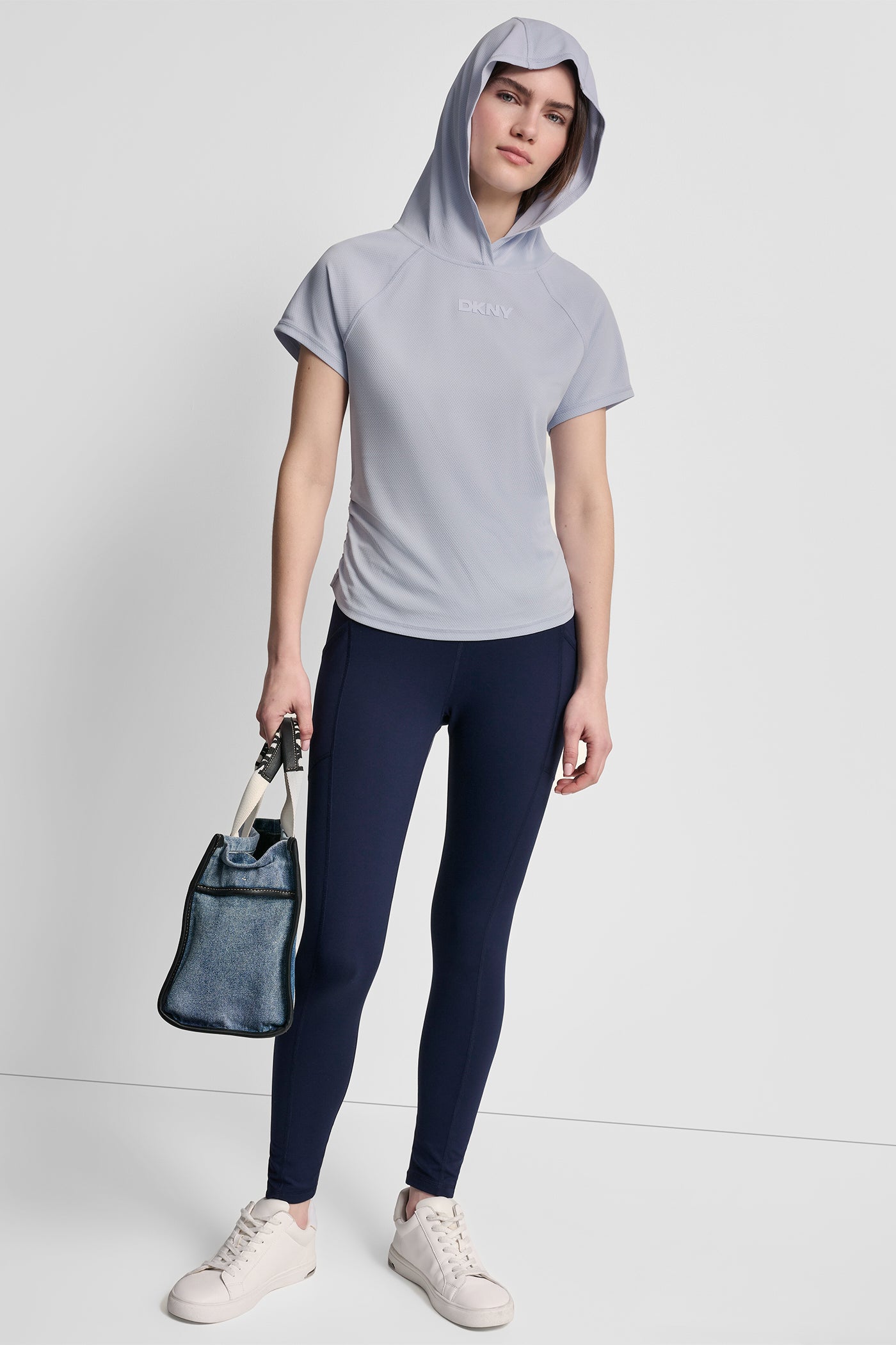 MESH HOODED LOGO TEE VIEW 4 | Under $75