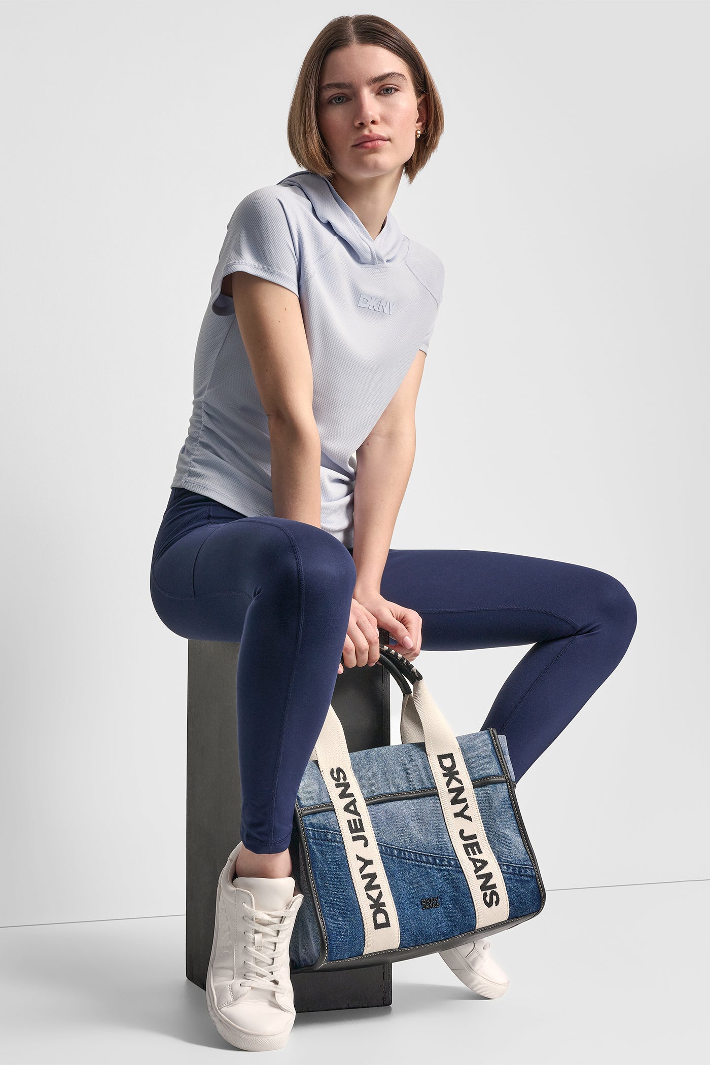 MESH HOODED LOGO TEE VIEW 5 | Under $75