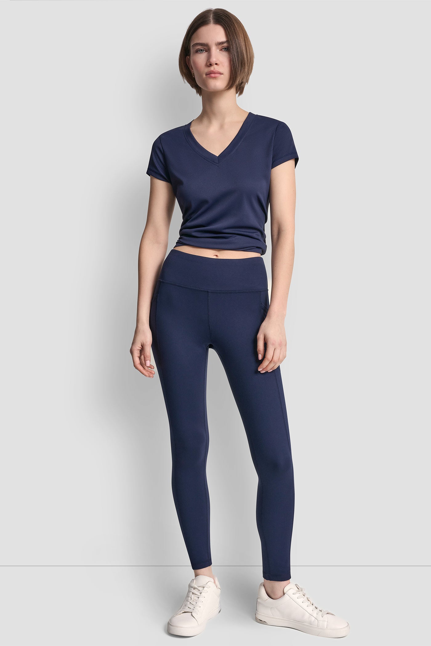 High Rise Logo 7/8 Length Legging | Legging | DKNY