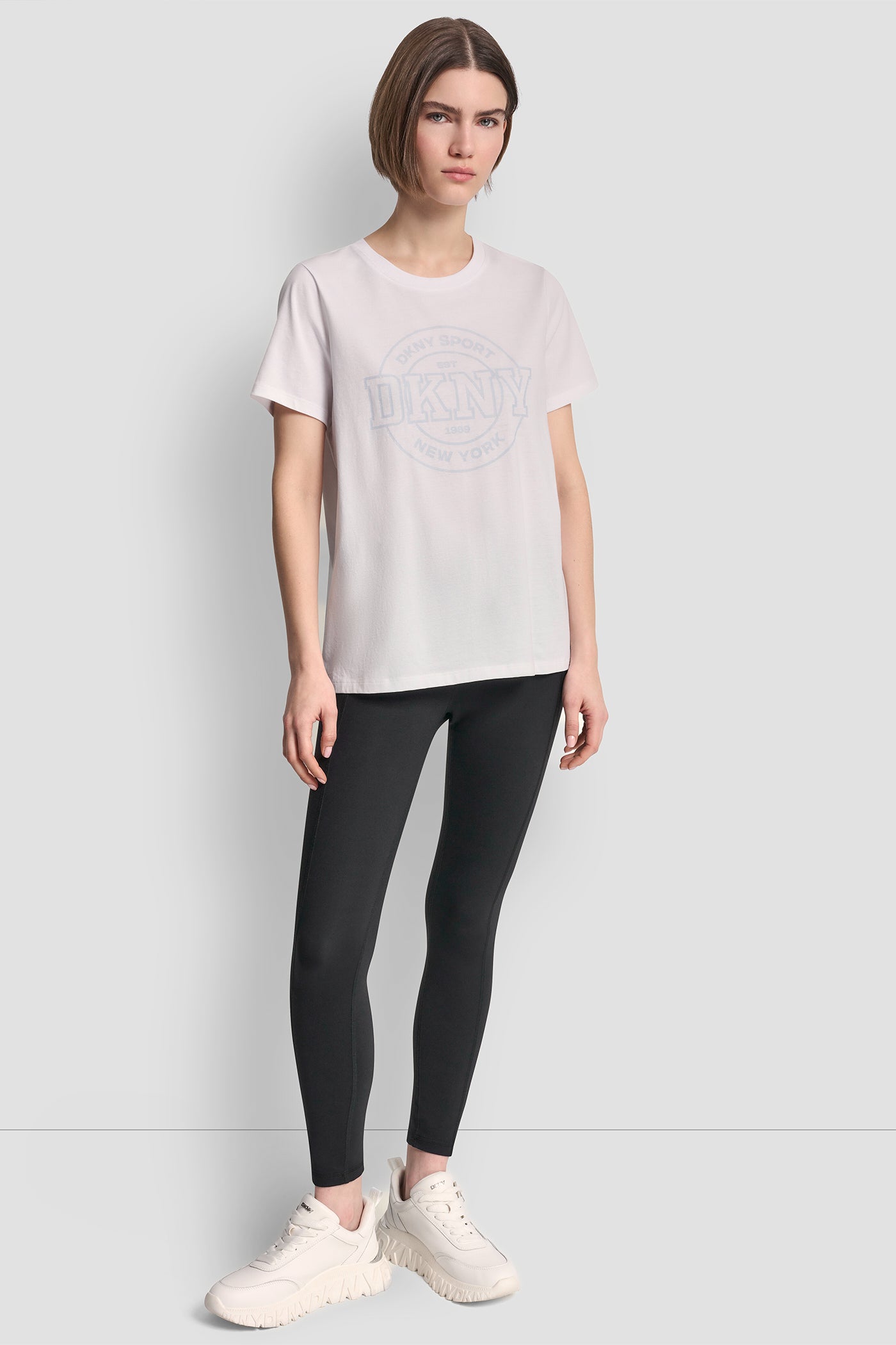 COLLEGIATE MEDALLION LOGO TEE VIEW 5 | DKNY Sport