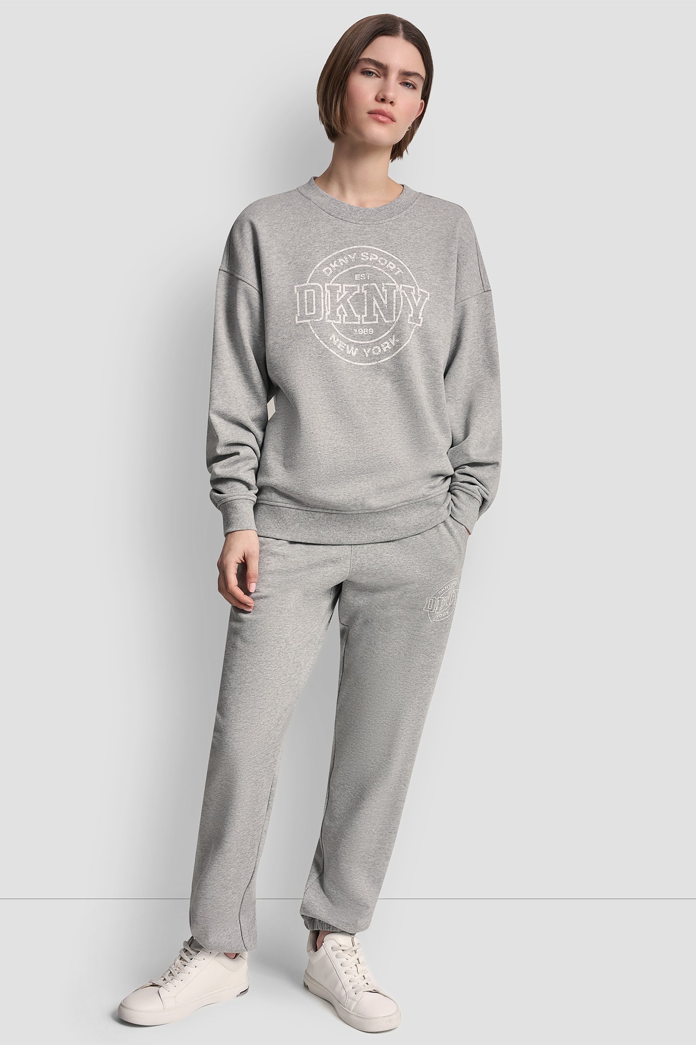 COTTON-BLEND COLLEGIATE LOGO SWEATSHIRT VIEW 4 | Sport Essentials