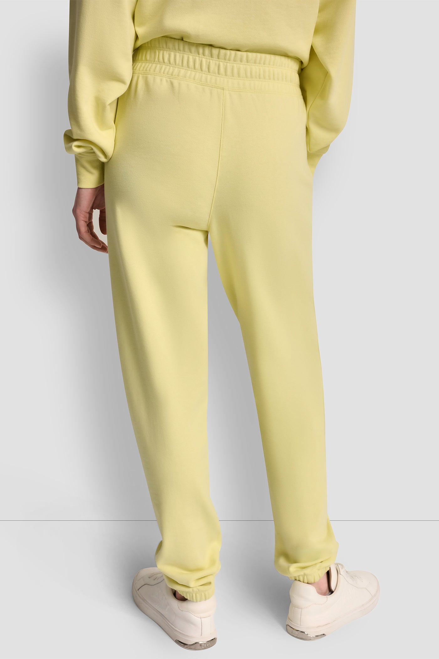 Lemon Light HIGH-RISE LOGO RELAXED JOGGER, VIEW 2 | Sport Essentials