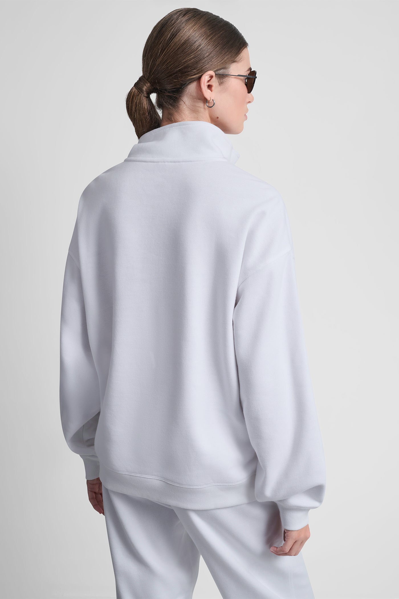 LOGO QUARTER-ZIP SWEATSHIRT VIEW 5 | Clothing