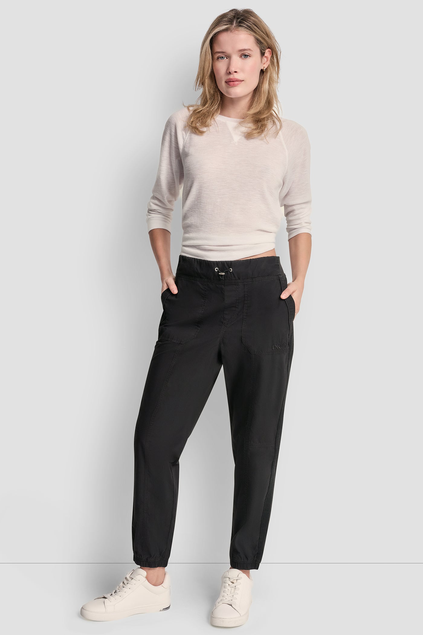 HIGH RISE BUNGEE WAIST SEAMED JOGGER VIEW 5 | Clothing