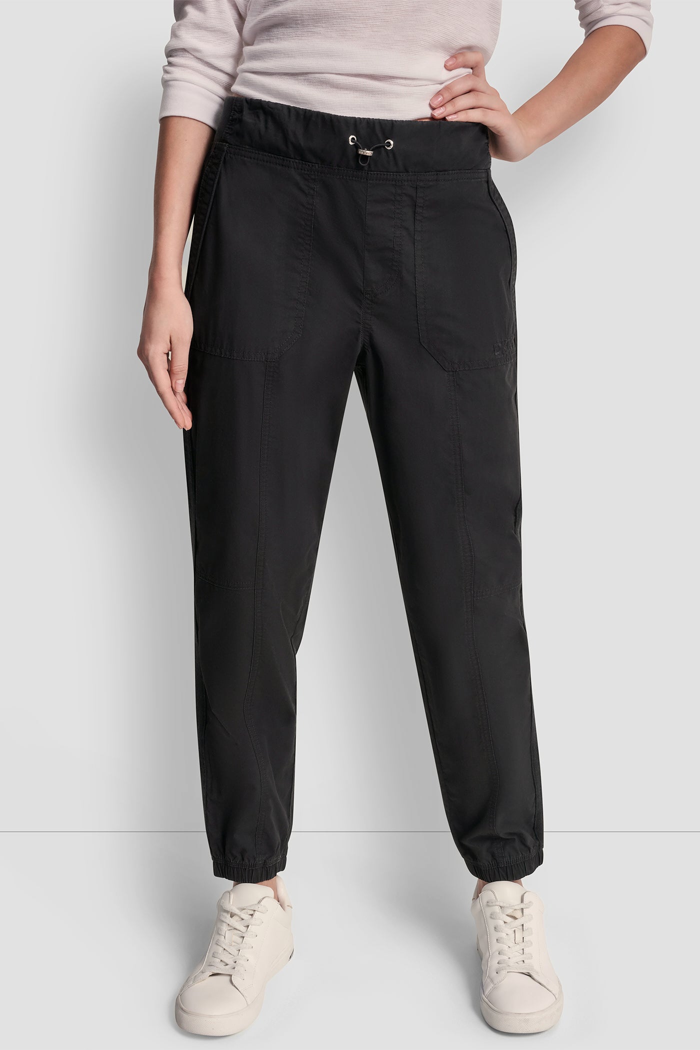 HIGH RISE BUNGEE WAIST SEAMED JOGGER VIEW 3 | Clothing
