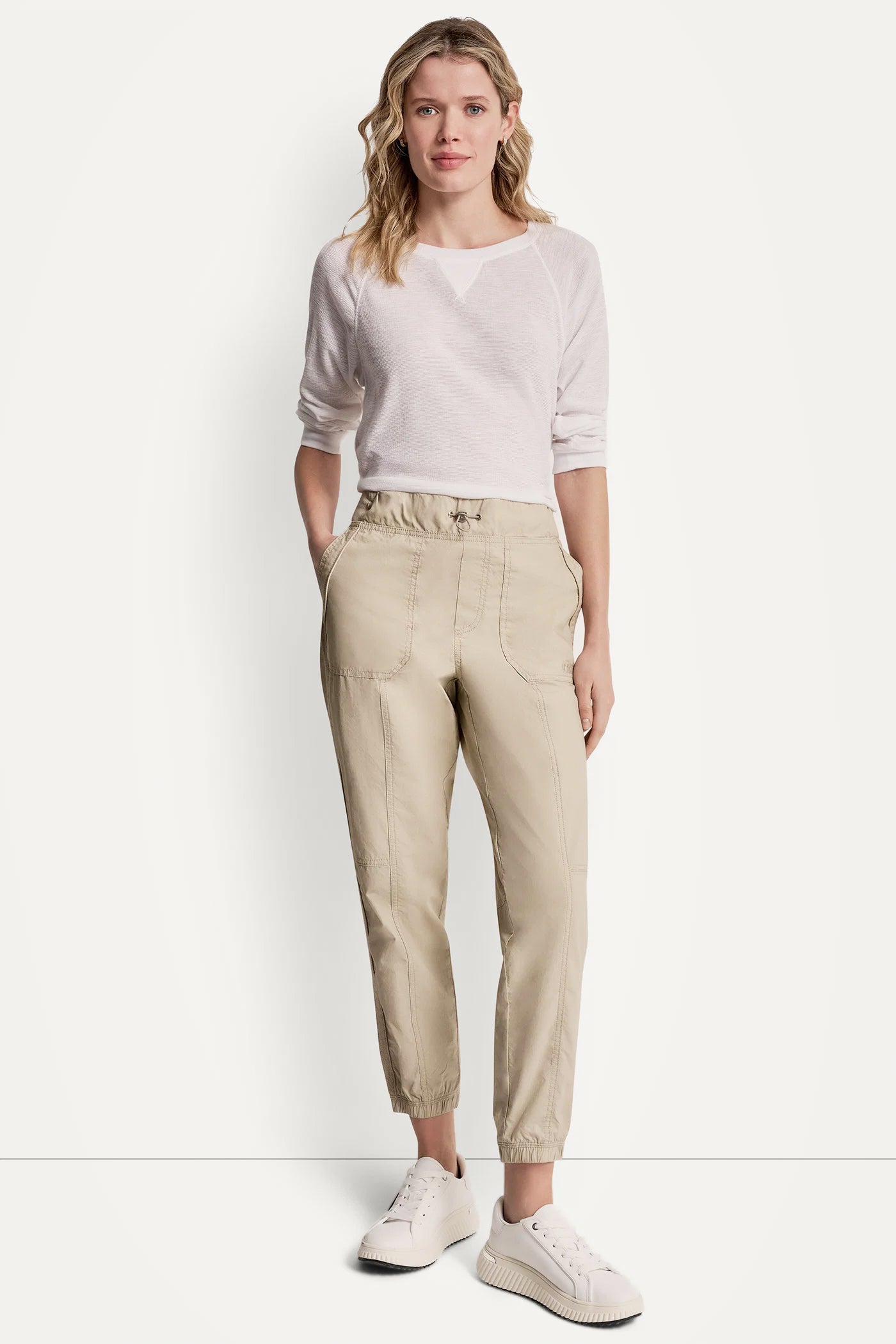 COTTON-POPLIN HIGH-RISE SLIM UTILITY JOGGER VIEW 5 | MUST-HAVES