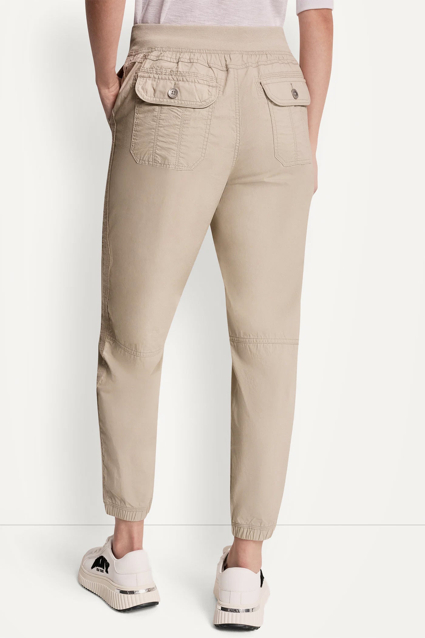 COTTON-POPLIN HIGH-RISE SLIM UTILITY JOGGER VIEW 3 | MUST-HAVES