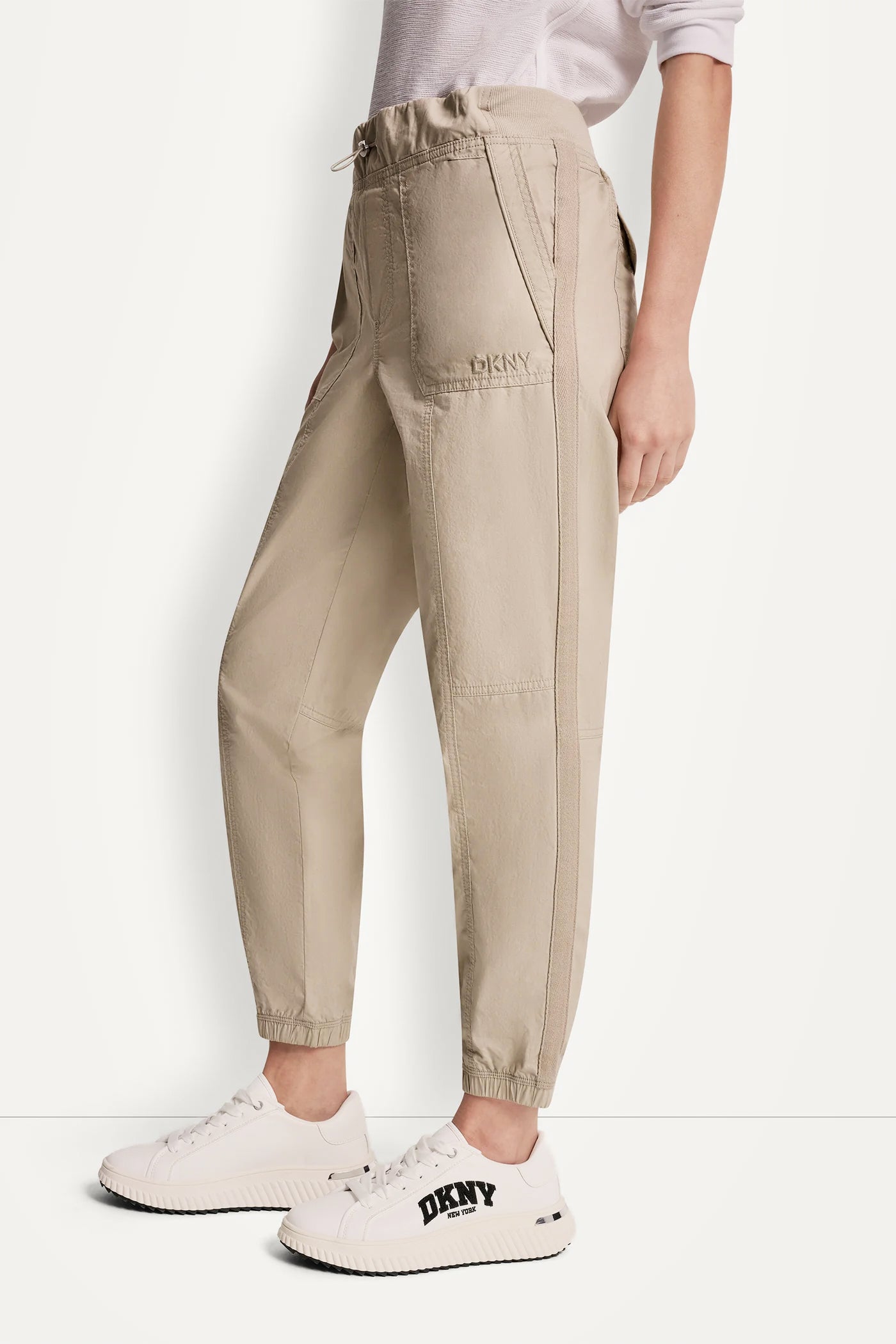 COTTON-POPLIN HIGH-RISE SLIM UTILITY JOGGER VIEW 4 | MUST-HAVES