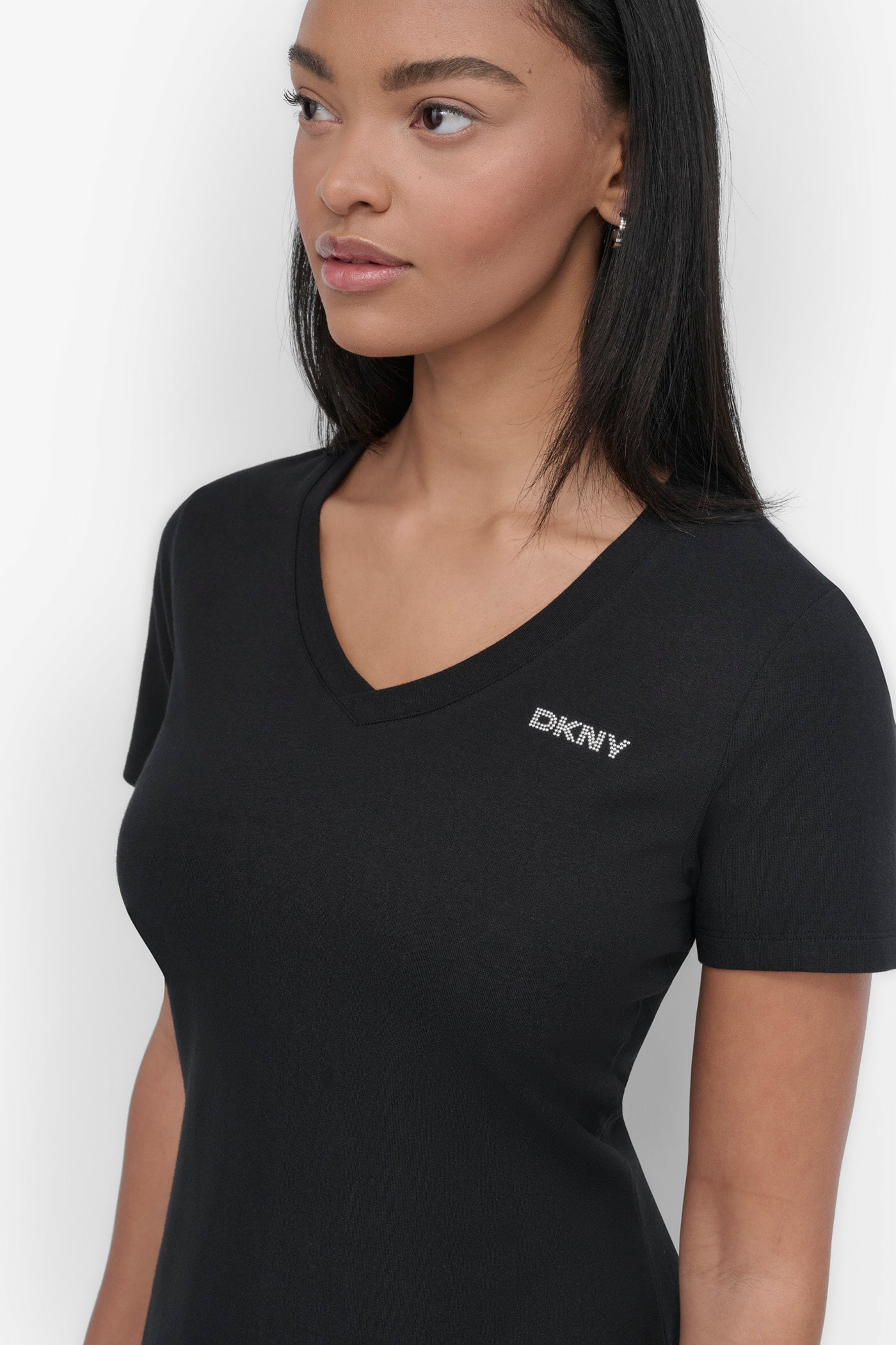 CRYSTAL LOGO MINI T-SHIRT DRESS VIEW 4