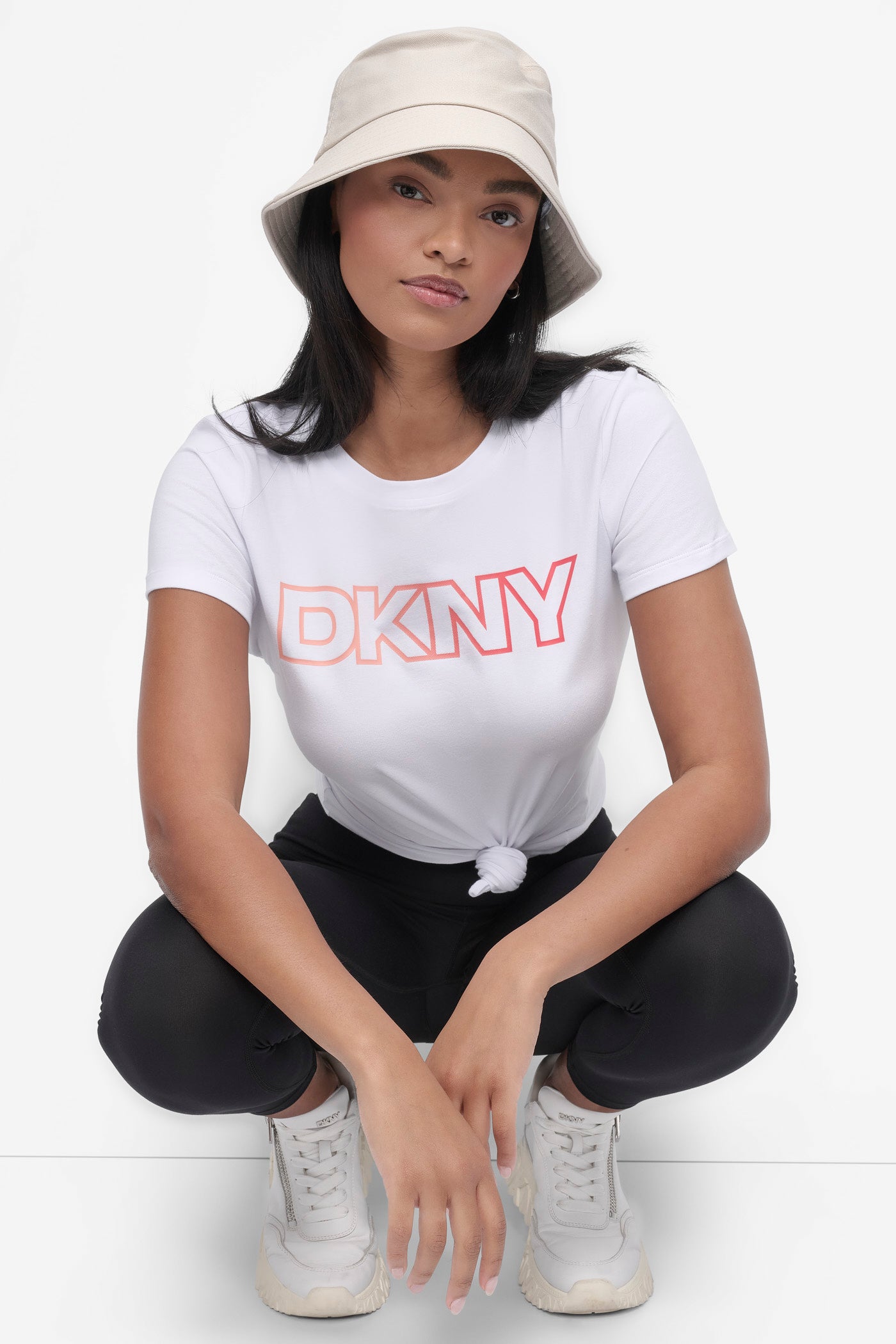 OMBRE OUTLINE LOGO CREW NECK TEE VIEW 5