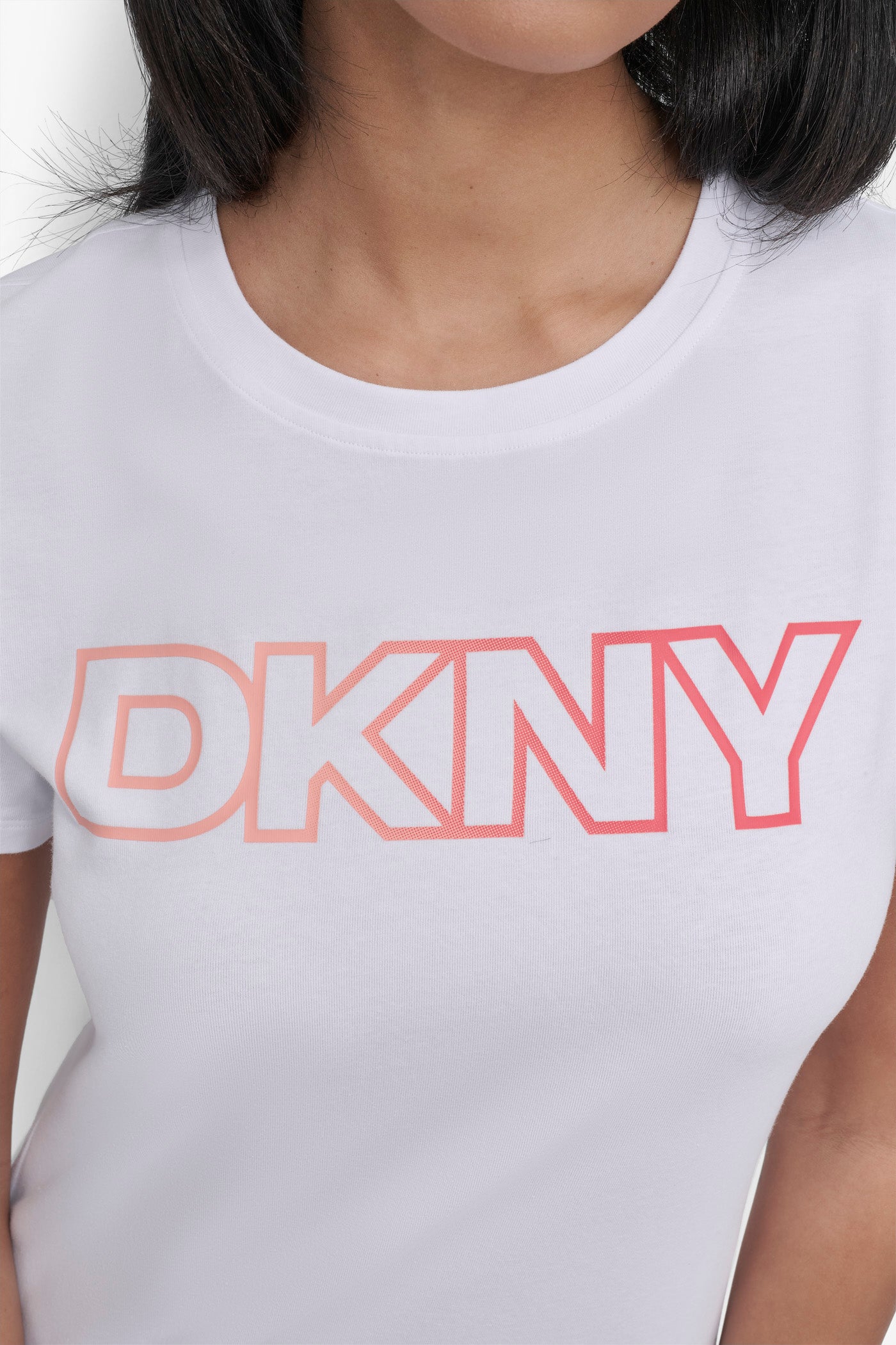 OMBRE OUTLINE LOGO CREW NECK TEE VIEW 4