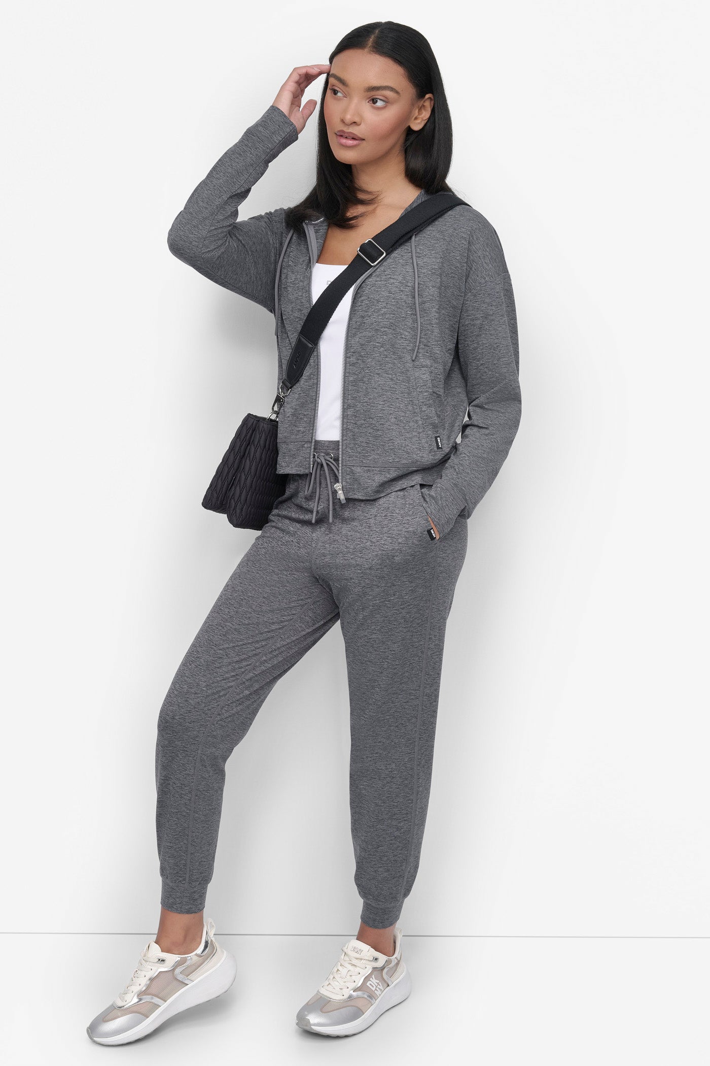 CROPPED HIGH-RISE SLIM JOGGER VIEW 5 | Sweatshirts & Joggers