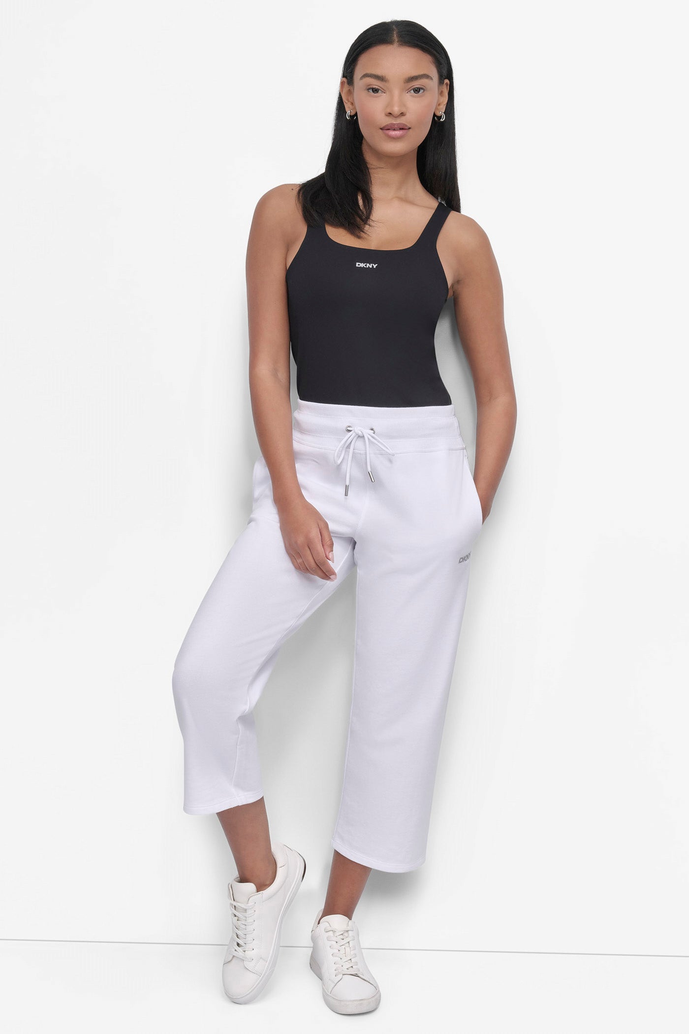 MINI STUD LOGO CROP PANT VIEW 4 | Sweatshirts & Joggers