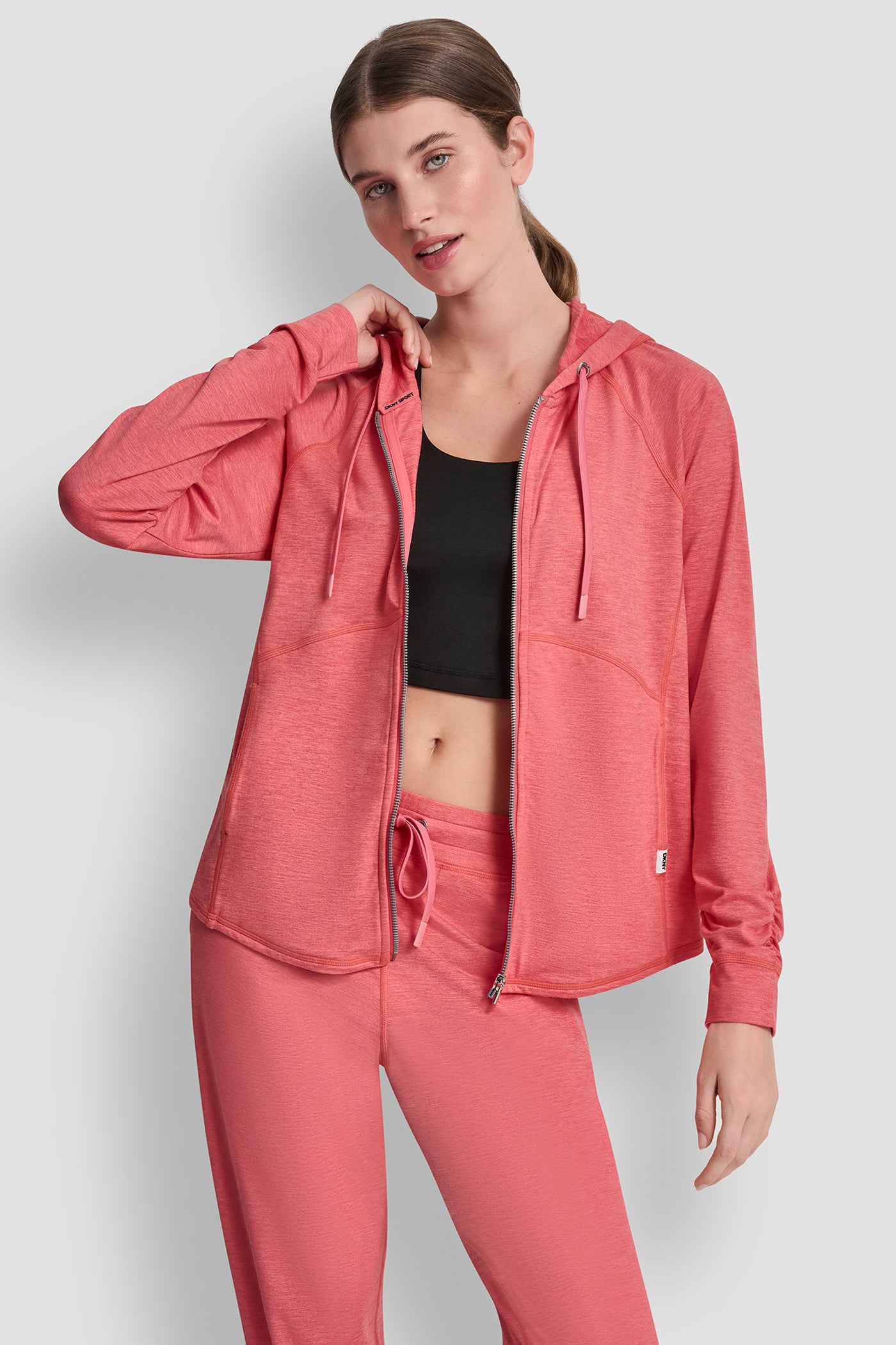 Sunkissed Spacedye SPACEDYE FULL ZIP HOODIE, FRONT VIEW | Clothing