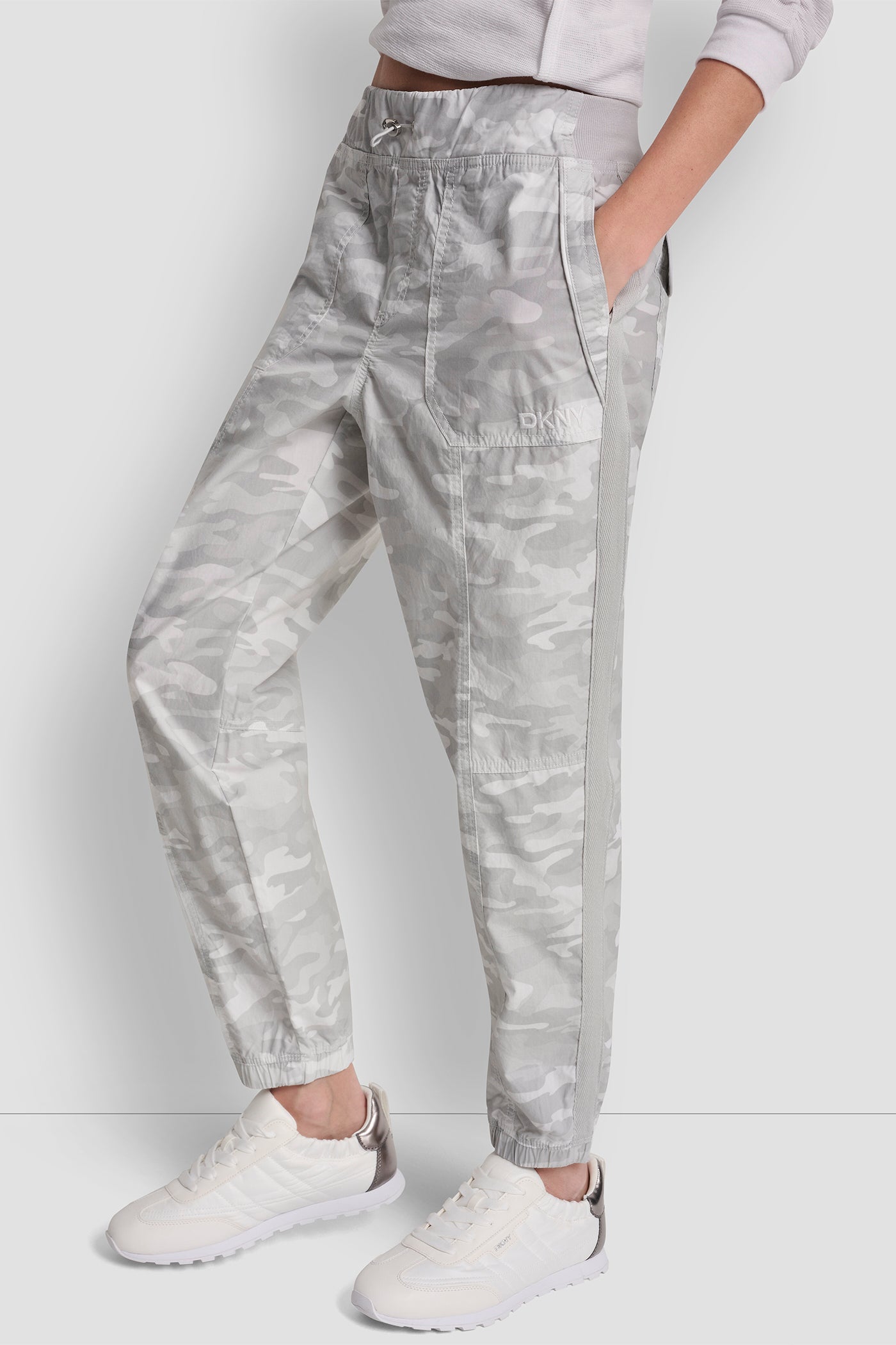 HIGH-RISE SLIM UTILITY JOGGER VIEW 4 | DKNY Sport