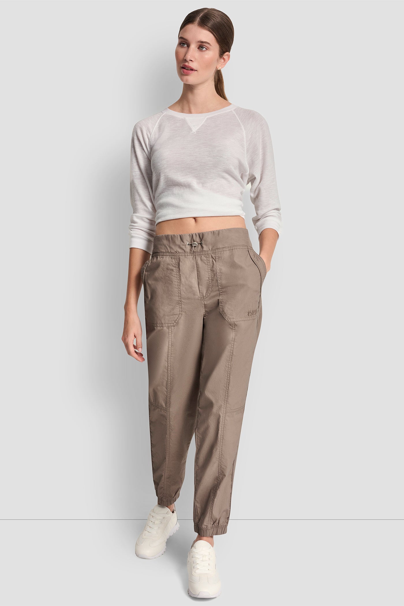 HIGH RISE BUNGEE WAIST SEAMED JOGGER VIEW 4 | Clothing