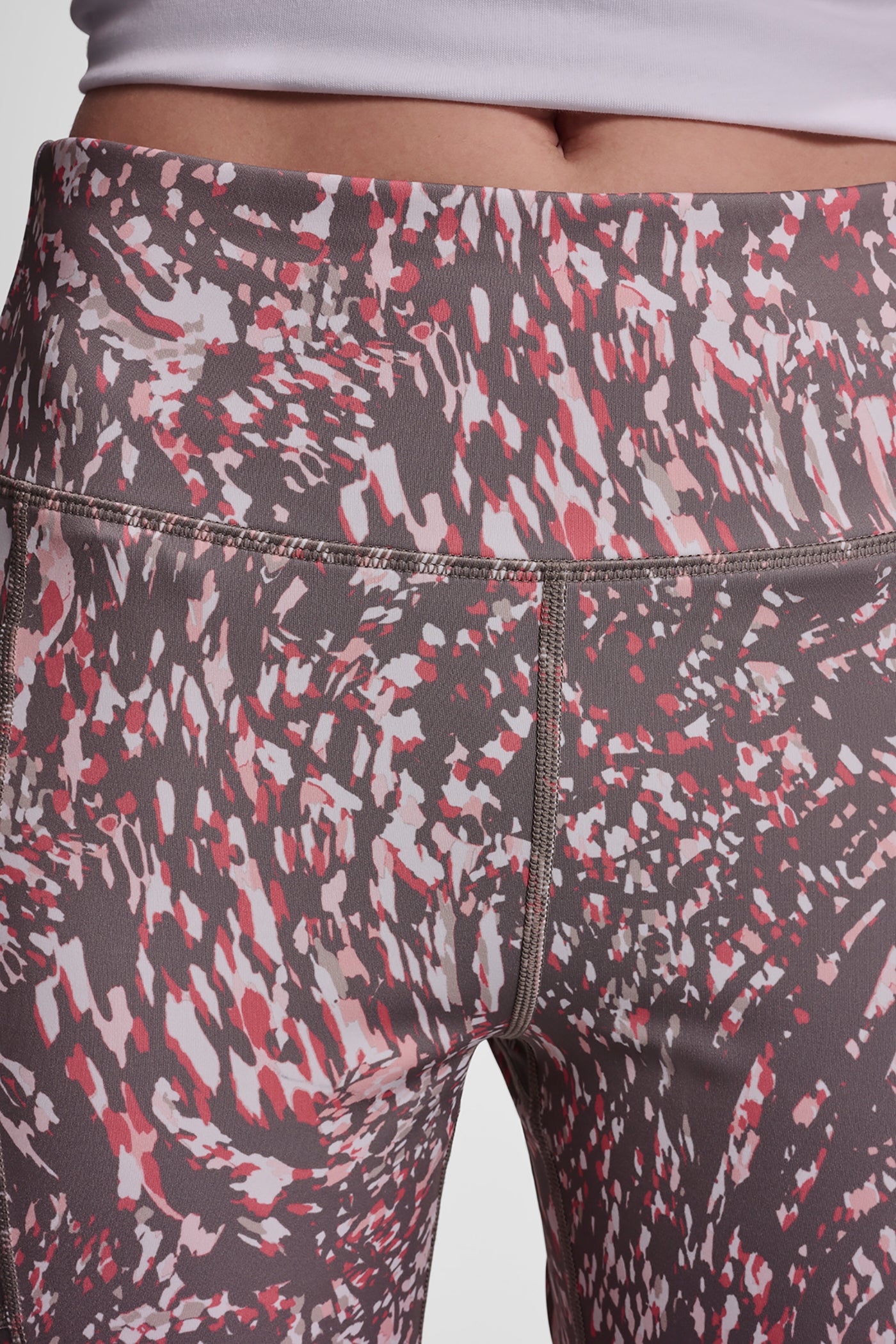 HIGH WAIST 7/8 PRINTED LEGGING WITH POCKETS VIEW 6 | Clothing