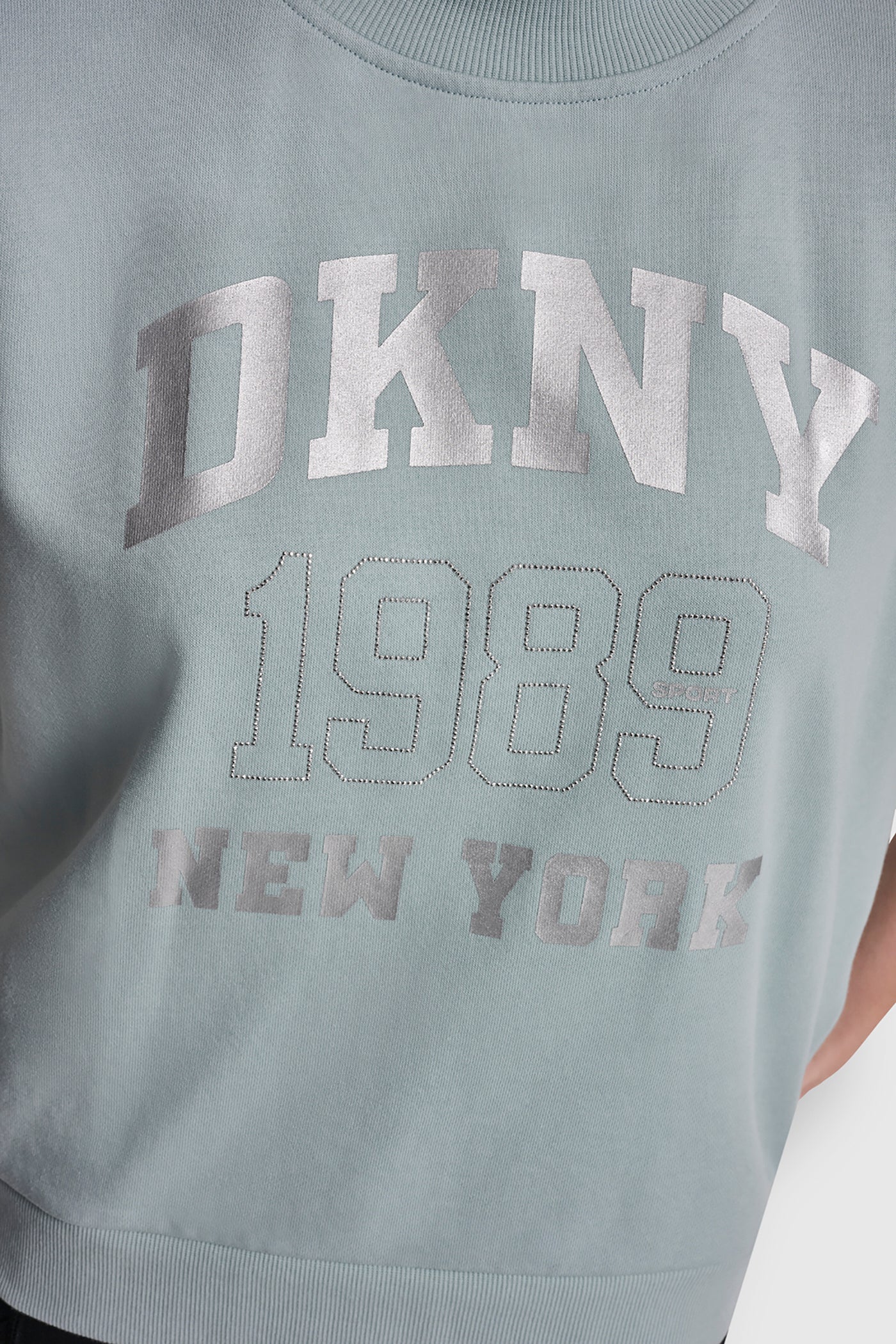 COTTON-BLEND TERRY SHORT SLEEVE LOGO HIGH-LOW TEE VIEW 5 | SPRING 2026