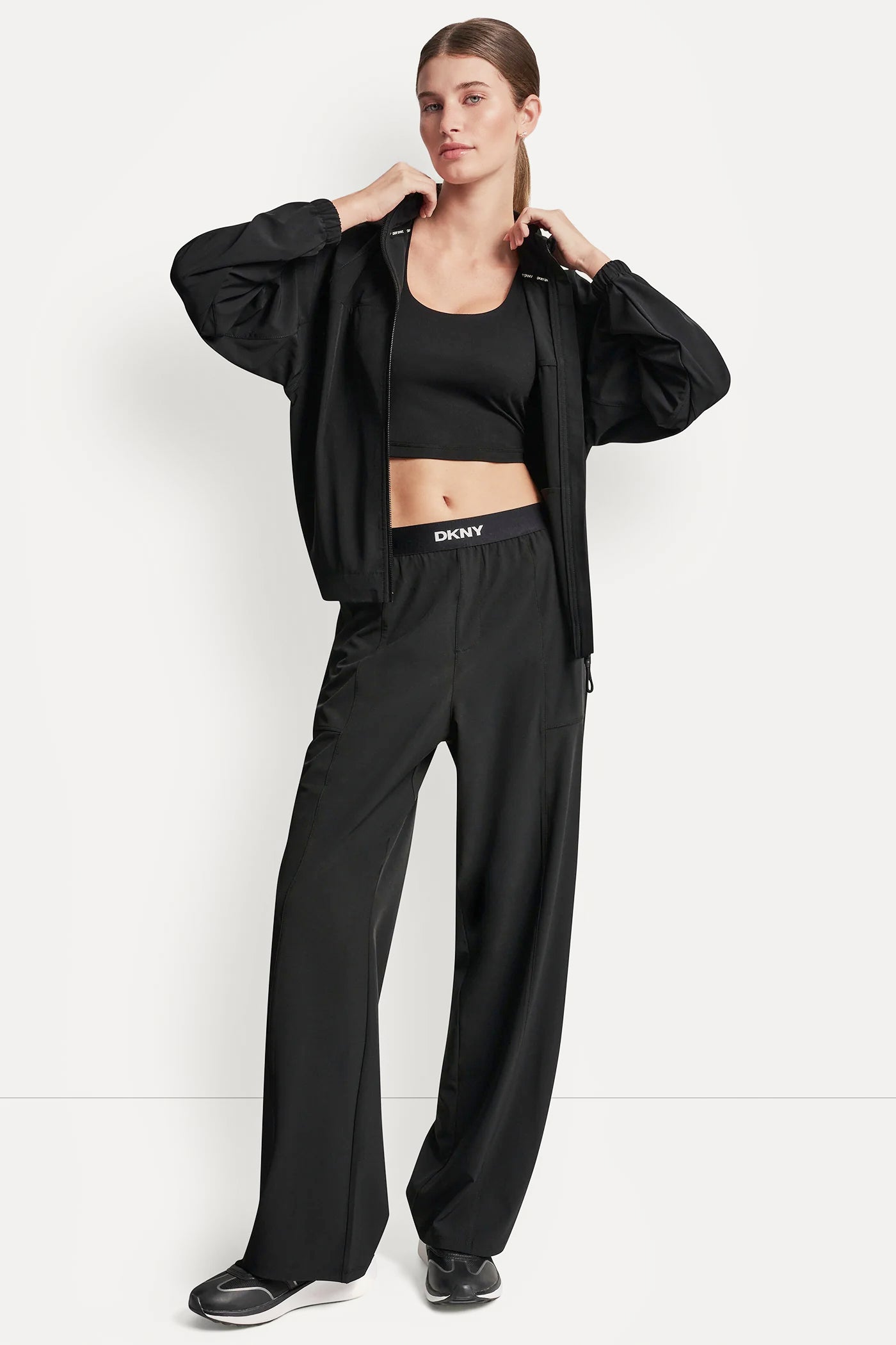 HIGH-RISE LOGO-WAIST WIDE-LEG PANT VIEW 6 | Sport Essentials