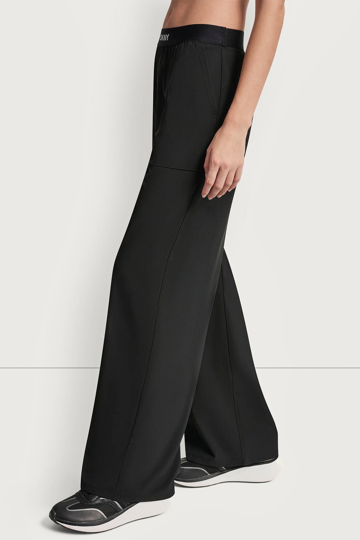 HIGH-RISE LOGO-WAIST WIDE-LEG PANT VIEW 4 | Sport Essentials