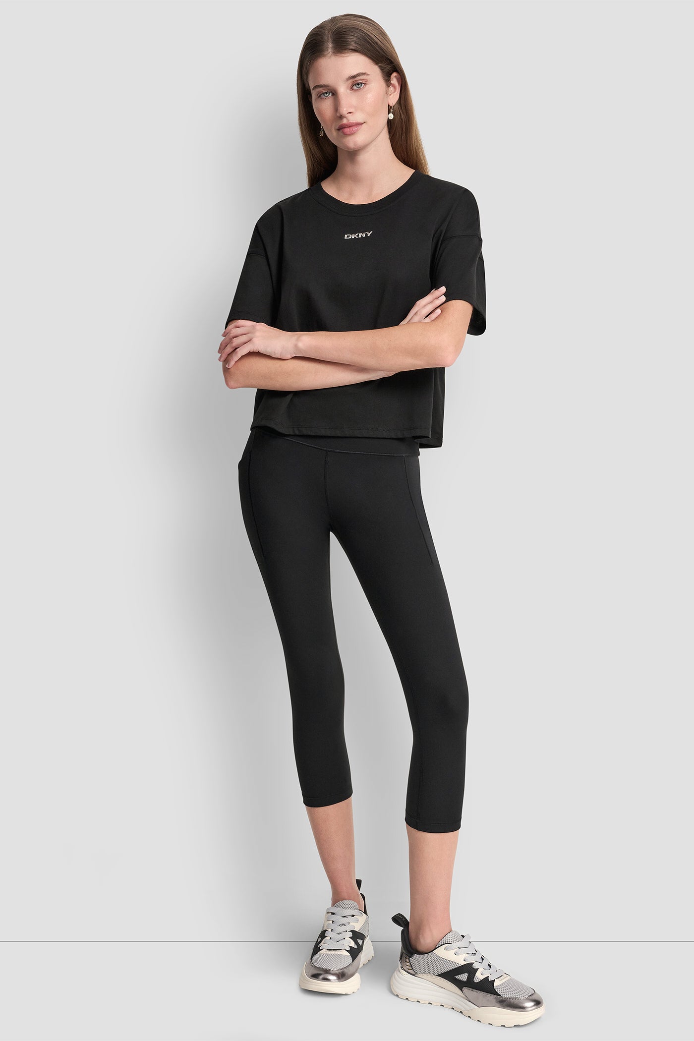Metallic Logo Tee | Tee | DKNY