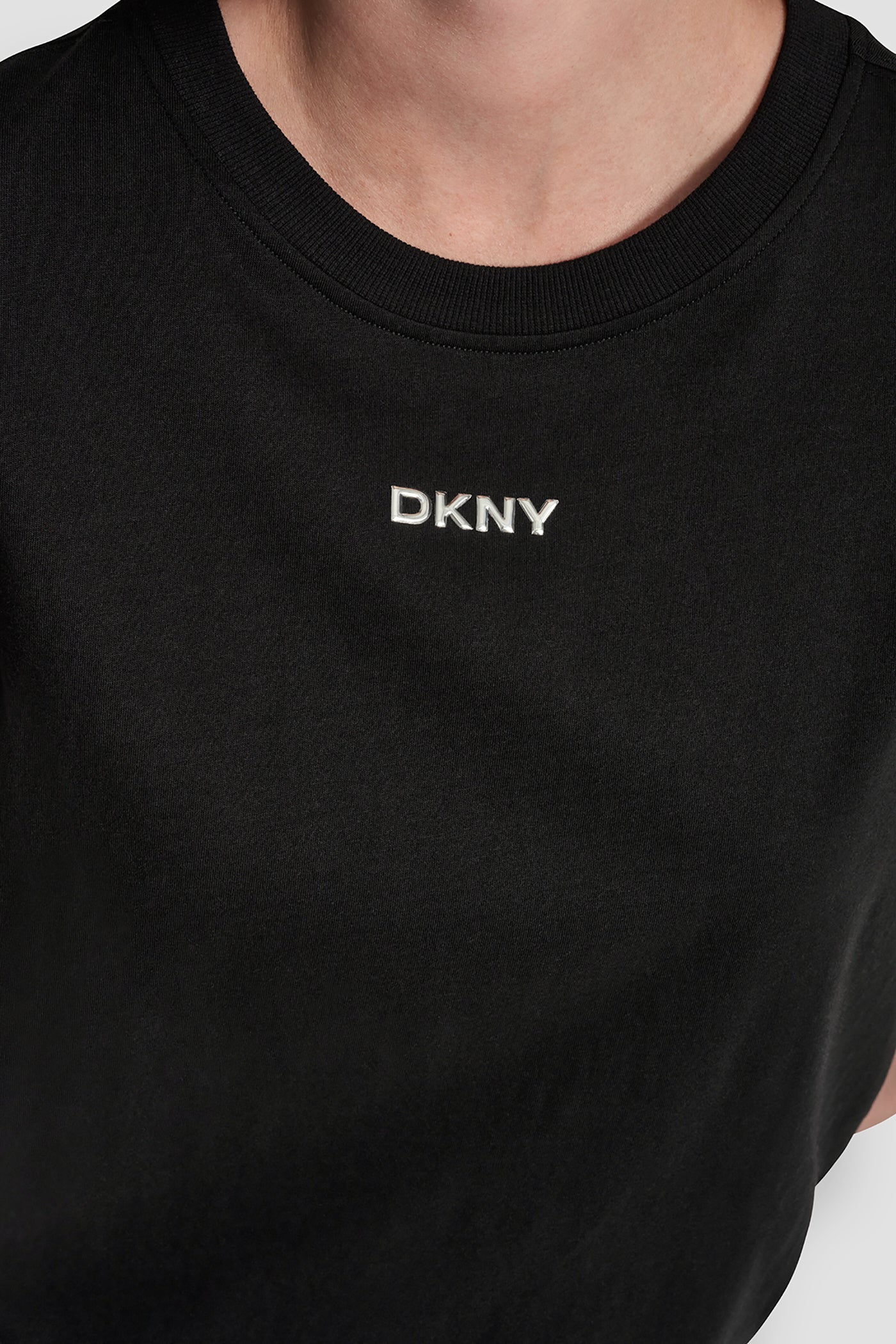 COTTON-JERSEY METALLIC LOGO TEE VIEW 6 | Tees & Tanks