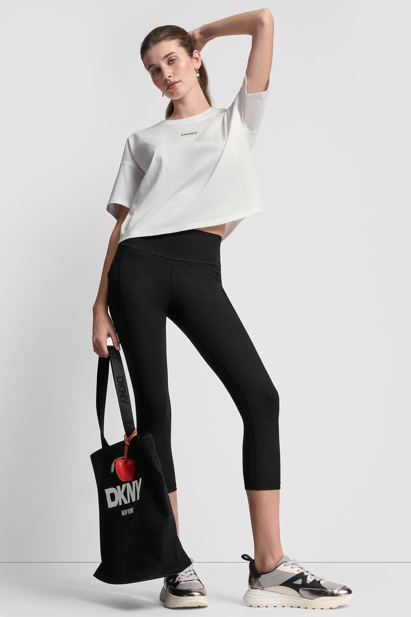 METALLIC LOGO TEE VIEW 6 | DKNY Sport
