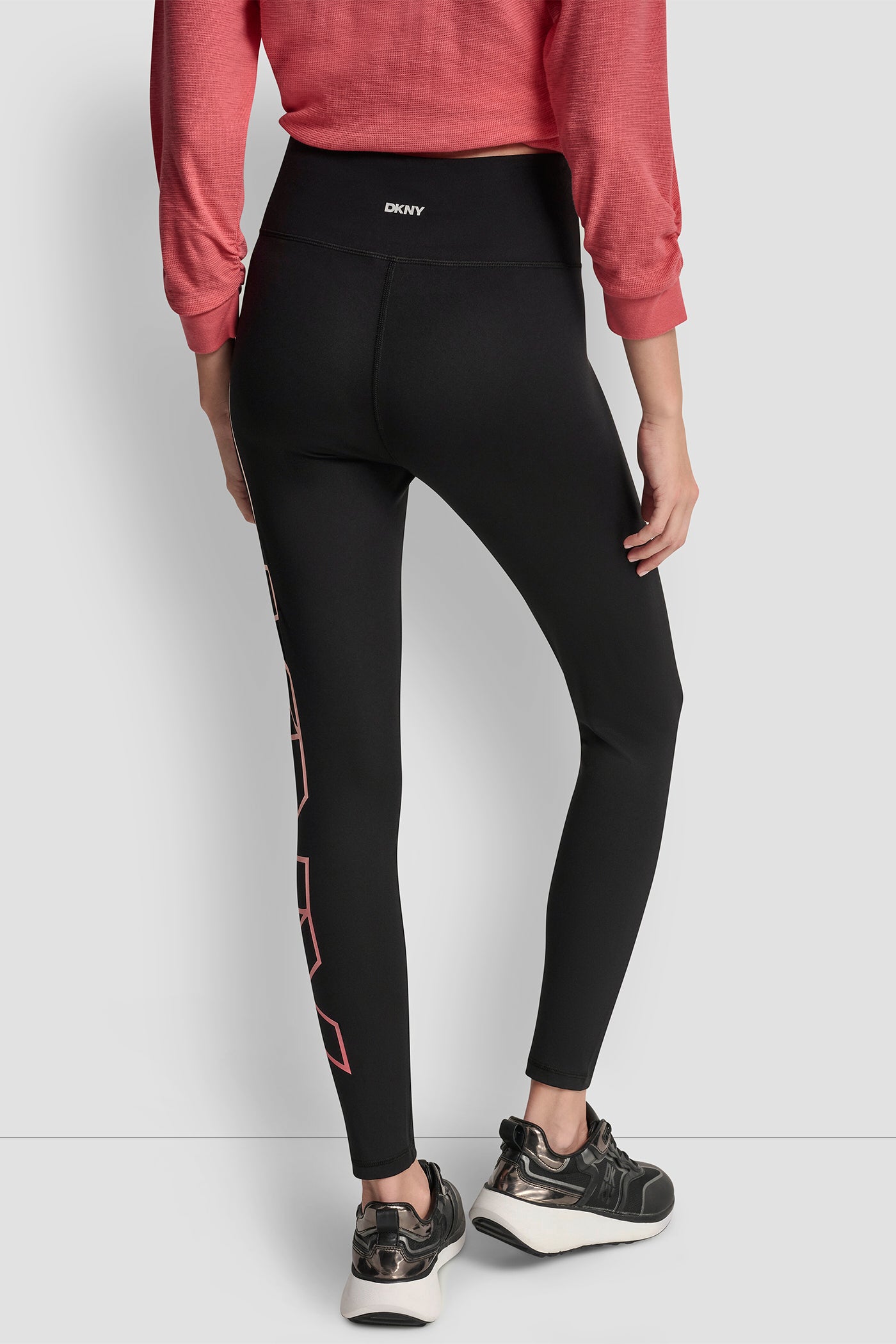 Sunkissed Combo HIGH WAIST 7/8 BALANCE COMPRESSION EXPLODED LOGO LEGGING, VIEW 2 | Leggings