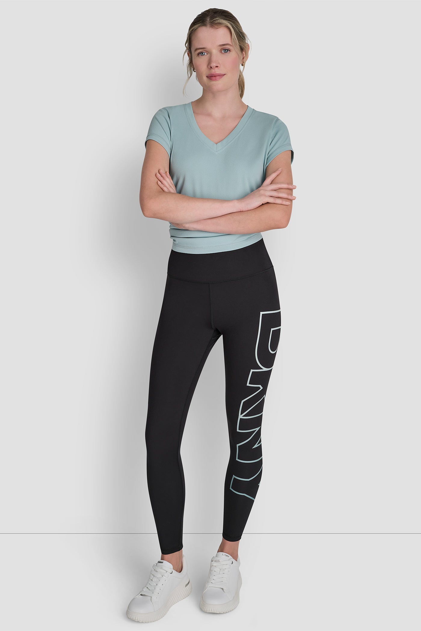 HIGH WAIST 7/8 BALANCE COMPRESSION EXPLODED OMBRE VIEW 6 | DKNY Sport
