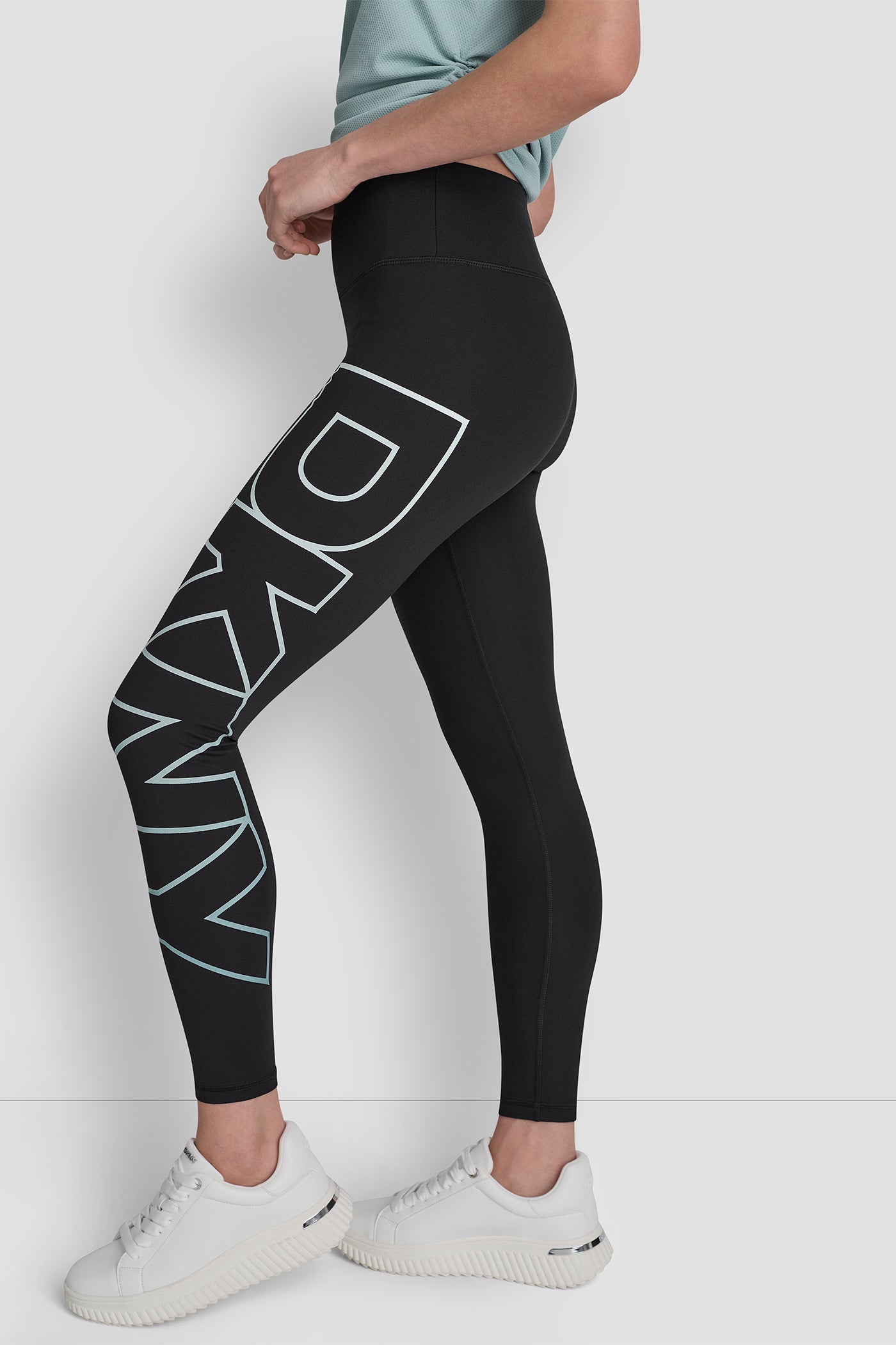 HIGH WAIST 7/8 BALANCE COMPRESSION EXPLODED OMBRE VIEW 3 | DKNY Sport