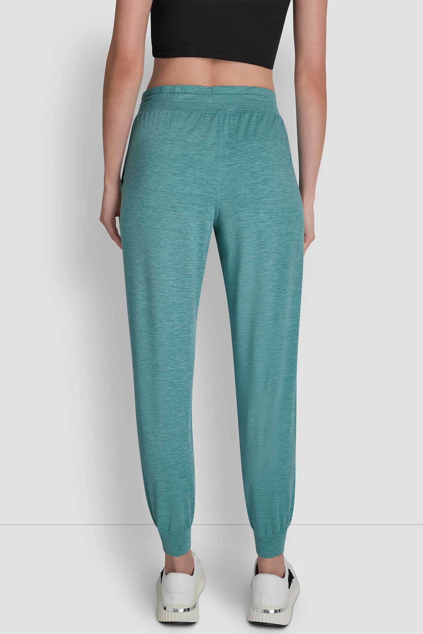 Coastline Spacedye CROPPED HIGH-RISE SLIM JOGGER, VIEW 2 | DKNY Sport