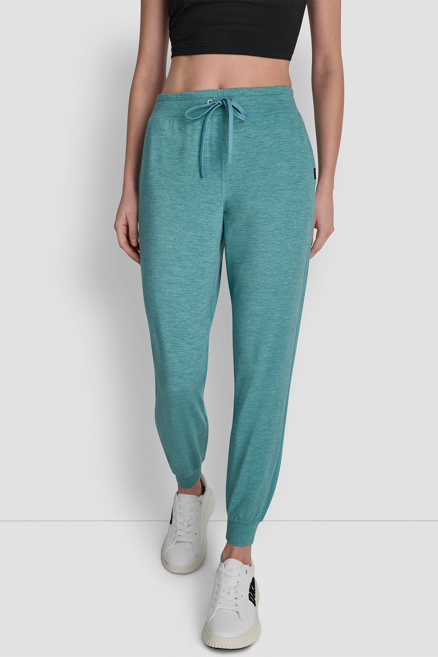 CROPPED HIGH-RISE SLIM JOGGER VIEW 4 | DKNY Sport