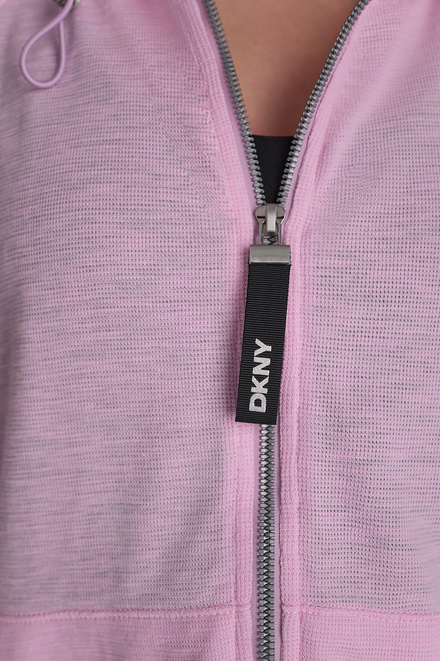 WAFFLE-KNIT HOODED JACKET VIEW 8 | Under $100