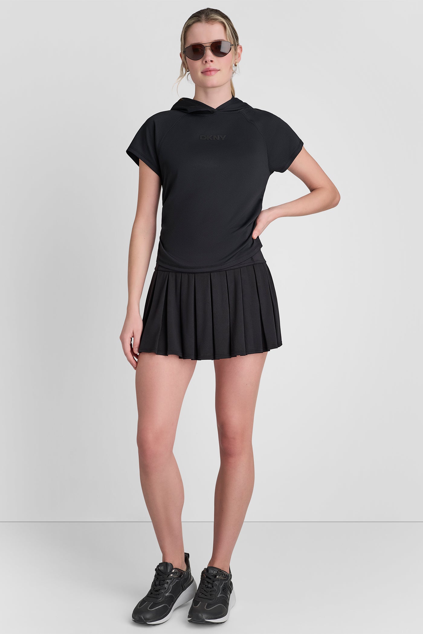 MESH HOODED LOGO TEE VIEW 4 | Sport Essentials