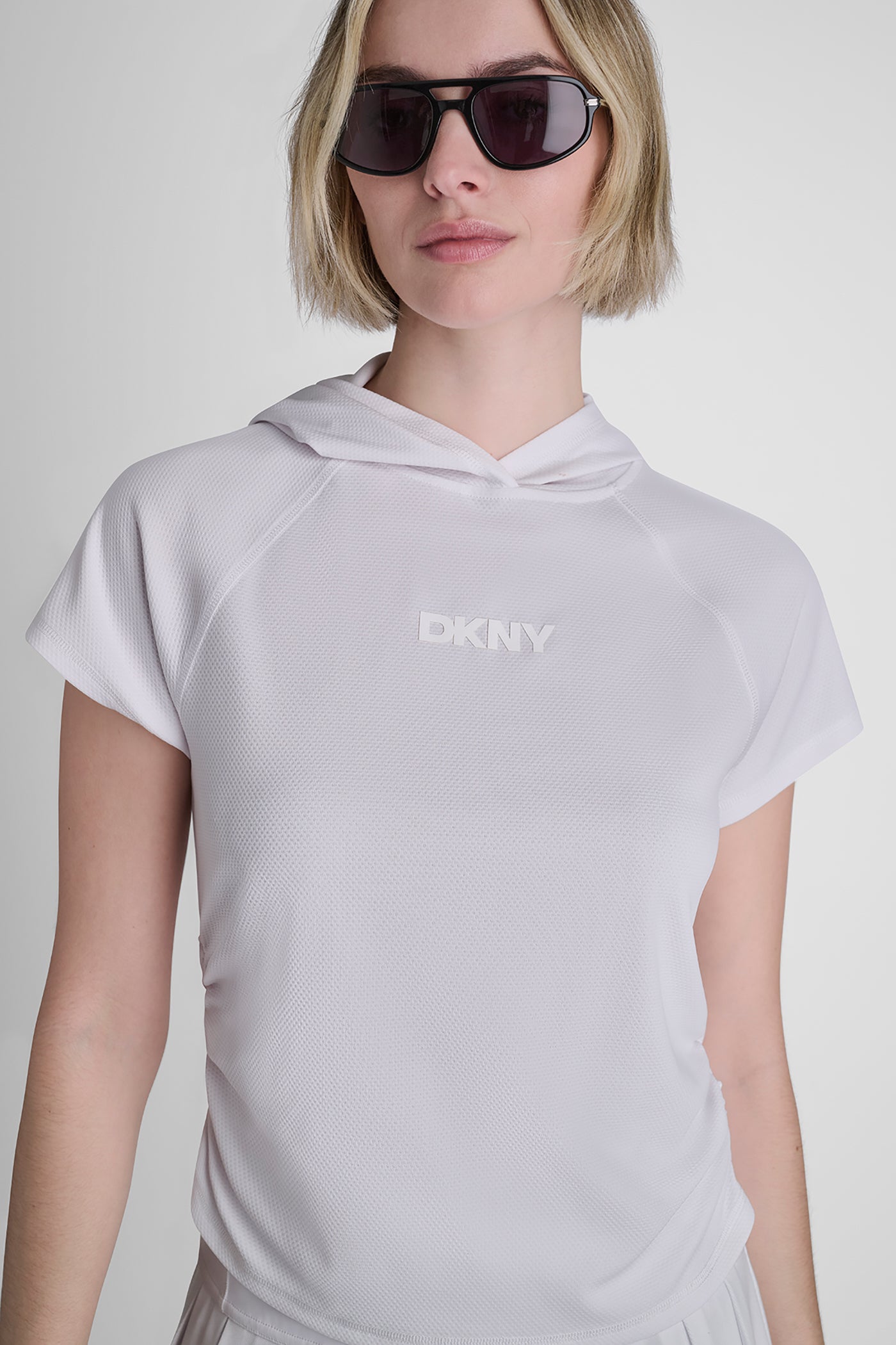 MESH HOODED LOGO TEE VIEW 5 | Sport Essentials