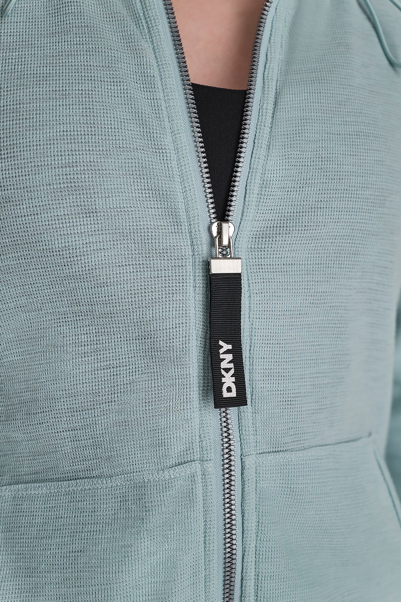 MINI WAFFLE-KNIT HOODIE VIEW 6