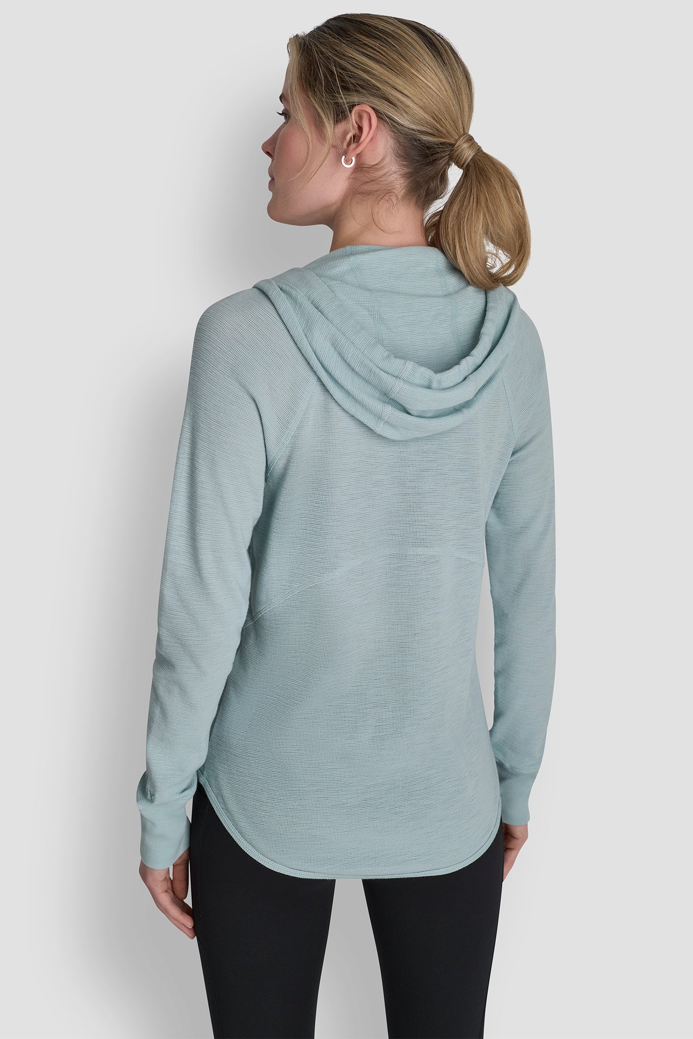 MINI WAFFLE-KNIT HOODIE VIEW 2