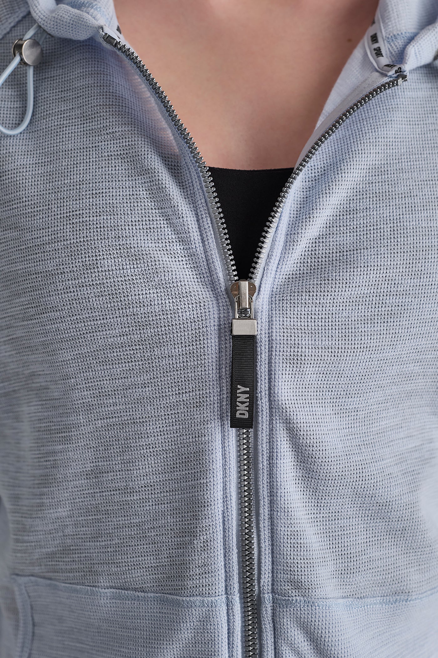 MINI WAFFLE FULL-ZIP HOODIE VIEW 7 | MUST-HAVES