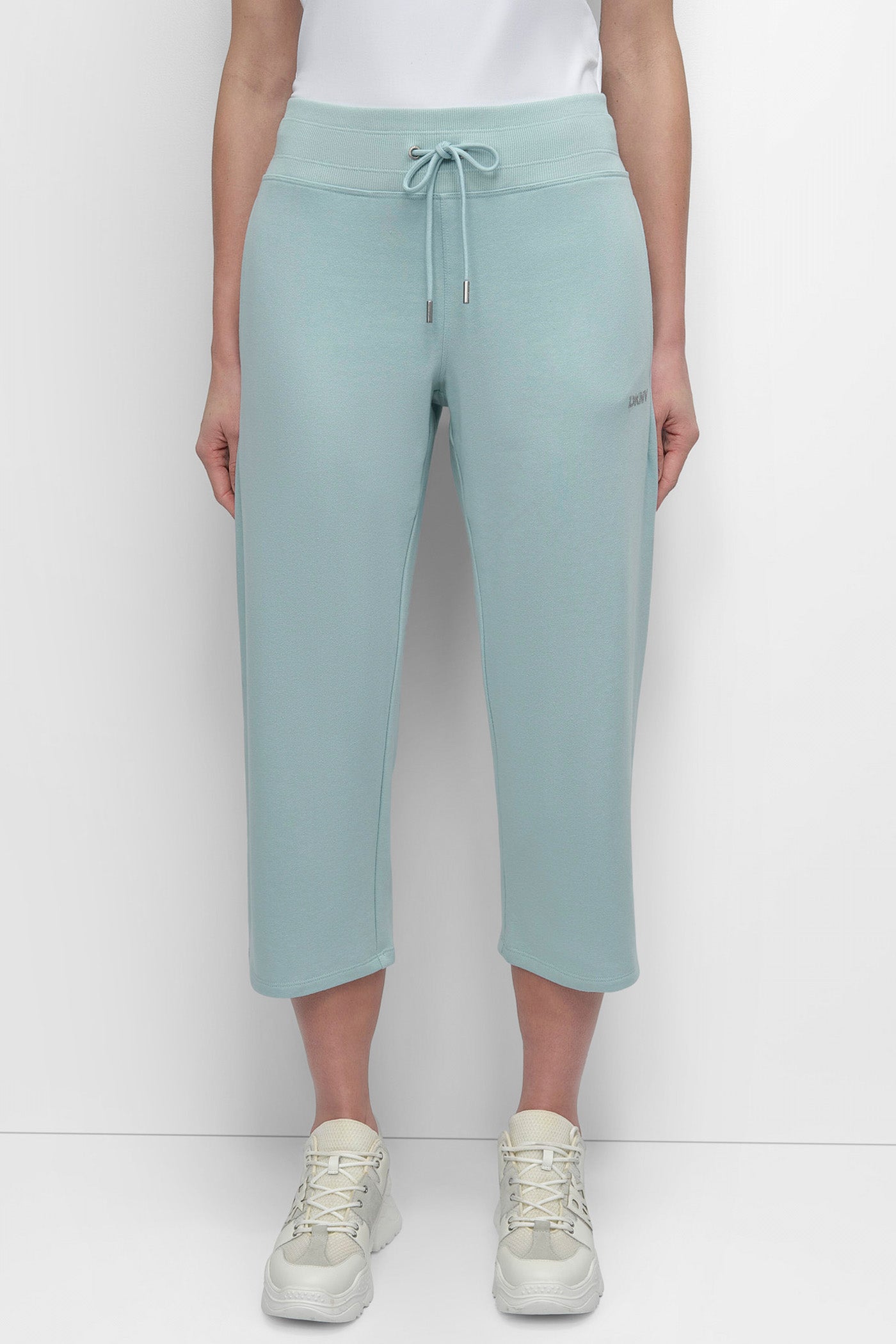 Mineral MINI STUD LOGO CROP PANT, FRONT VIEW | Sweatshirts & Joggers