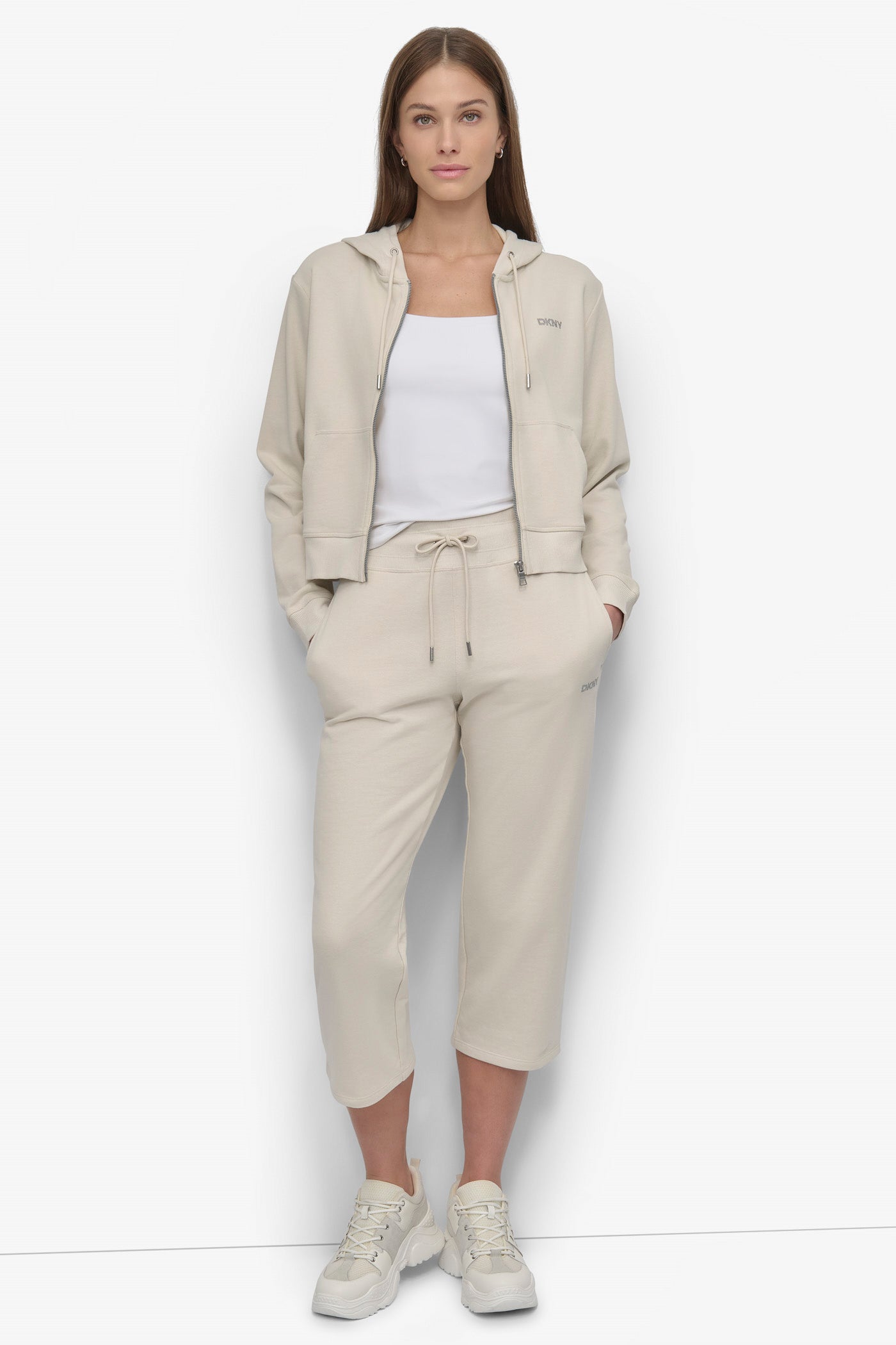 MINI STUD LOGO CROP PANT VIEW 4 | Sweatshirts & Joggers