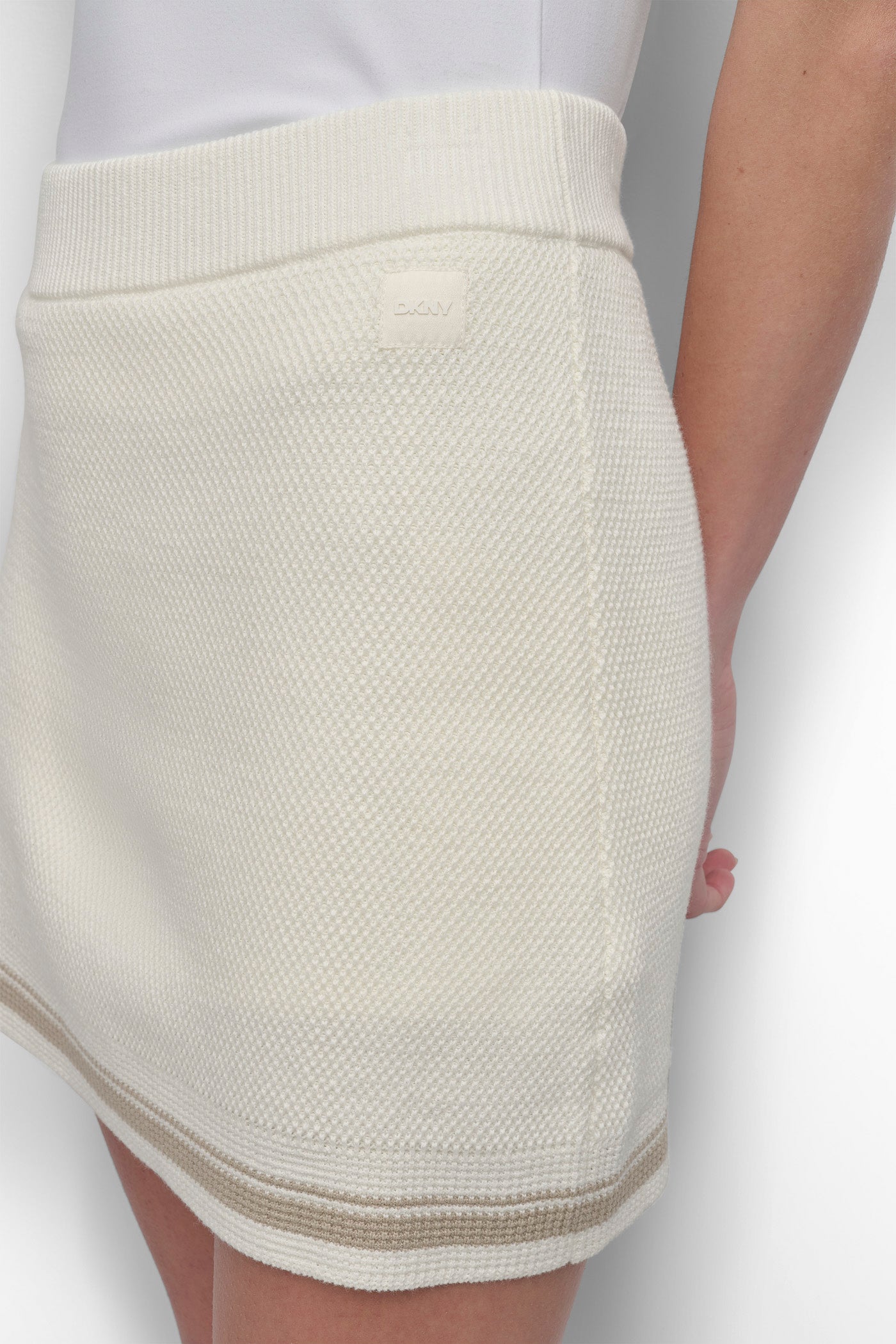 STRIPED MINI A-LINE COURT SWEATER SKORT VIEW 4 | All Products
