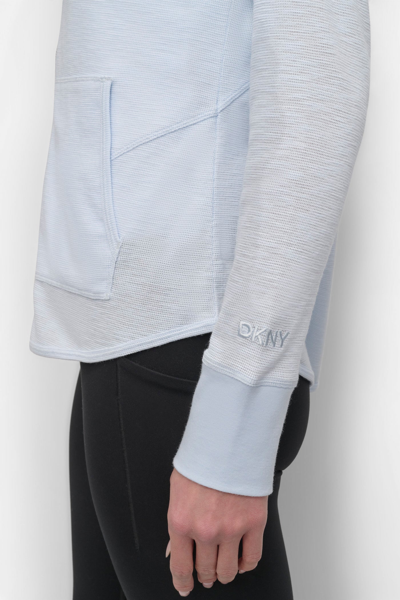 SLUB WAFFLE KNIT HOODIE VIEW 5