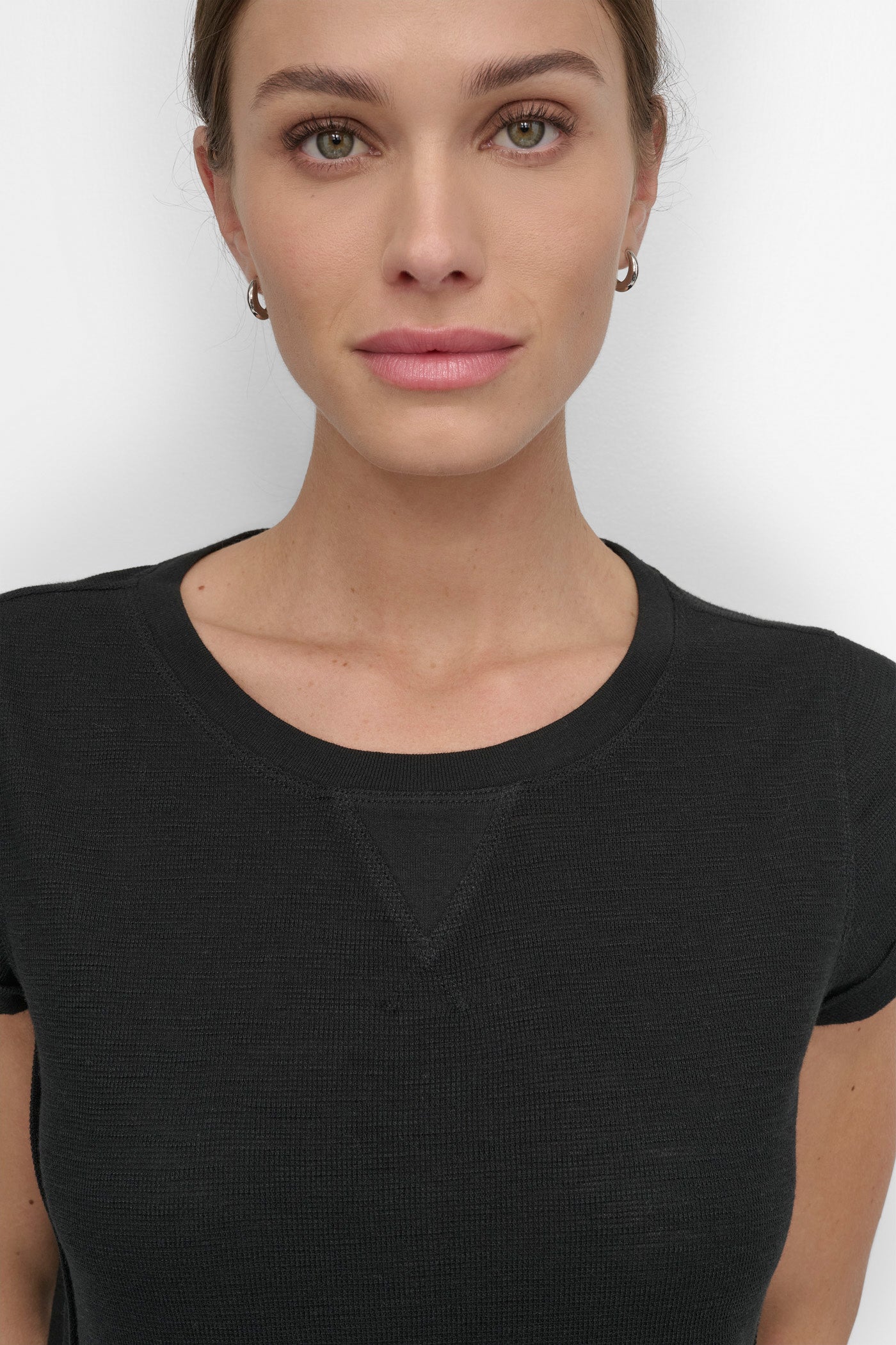 Slub Waffle Knit Tee | DKNY