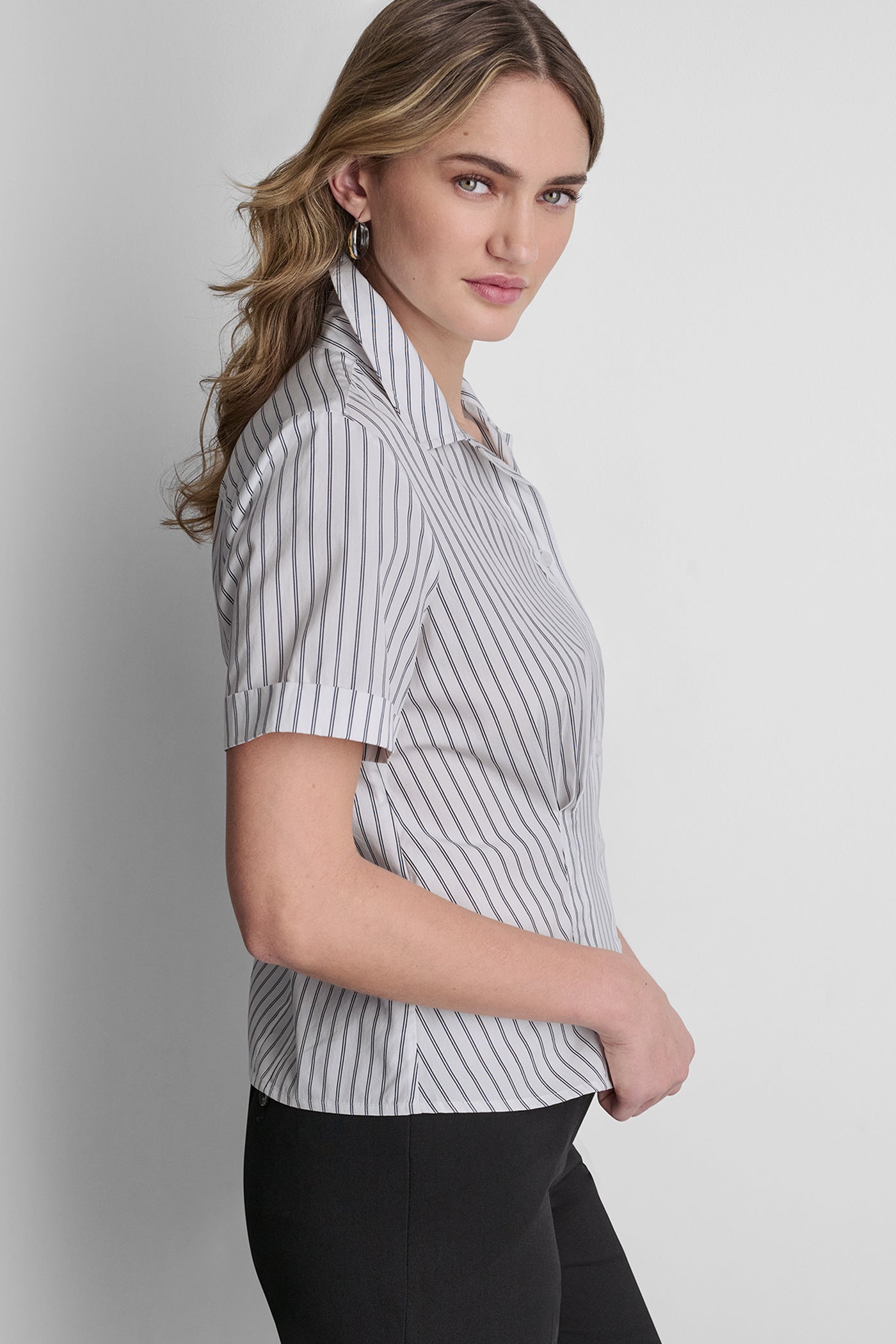 STRIPED POPLIN BLOUSE VIEW 4 | Spring 2026