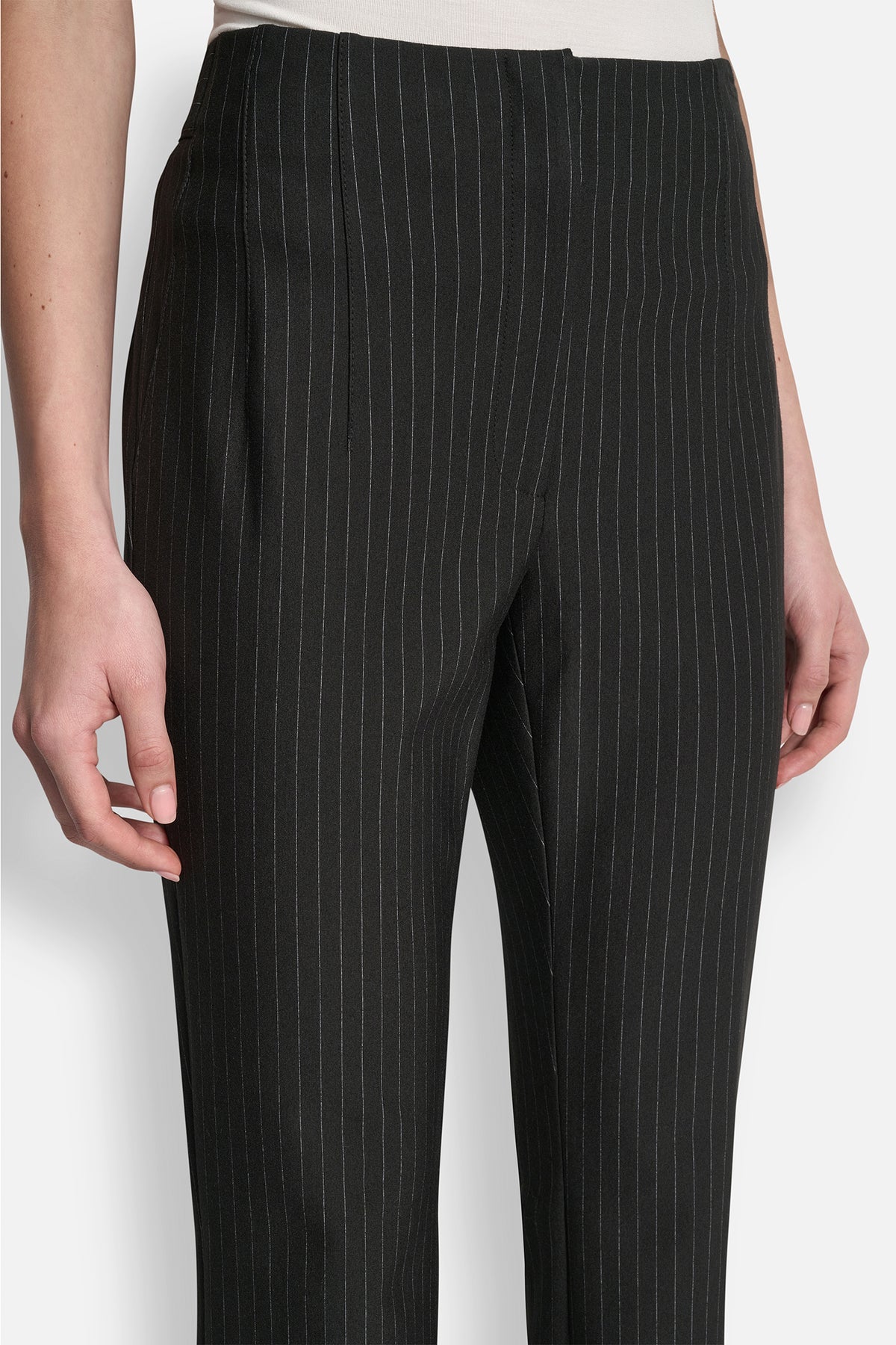PINSTRIPE STRAIGHT LEG TROUSER VIEW 2